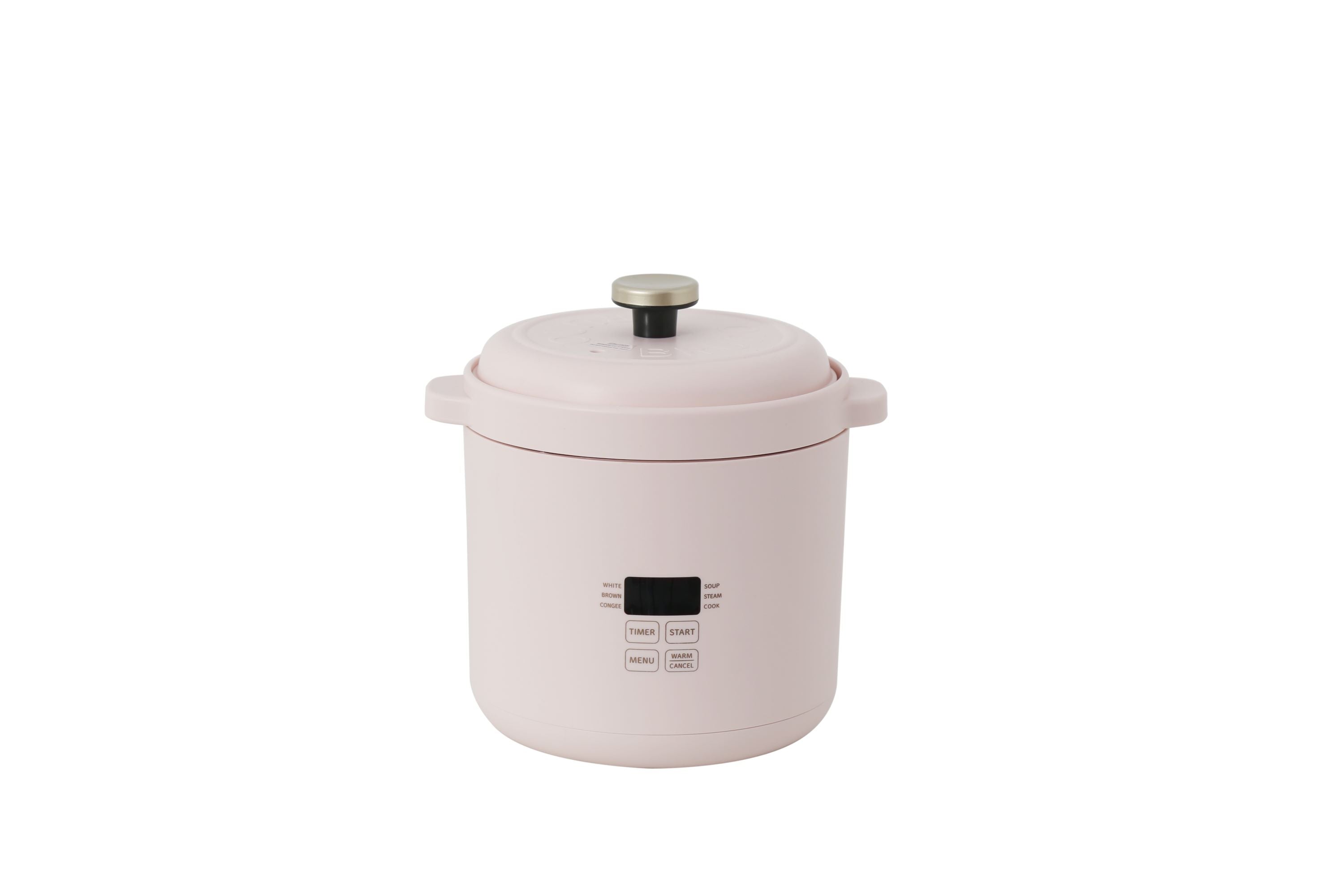 BRUNO BOE127 Mini Rice Cooker - 3-Cup Capacity, Compact & Portable Electric Rice Cooker for Small Kitchens, Dorms, Offices & Travel