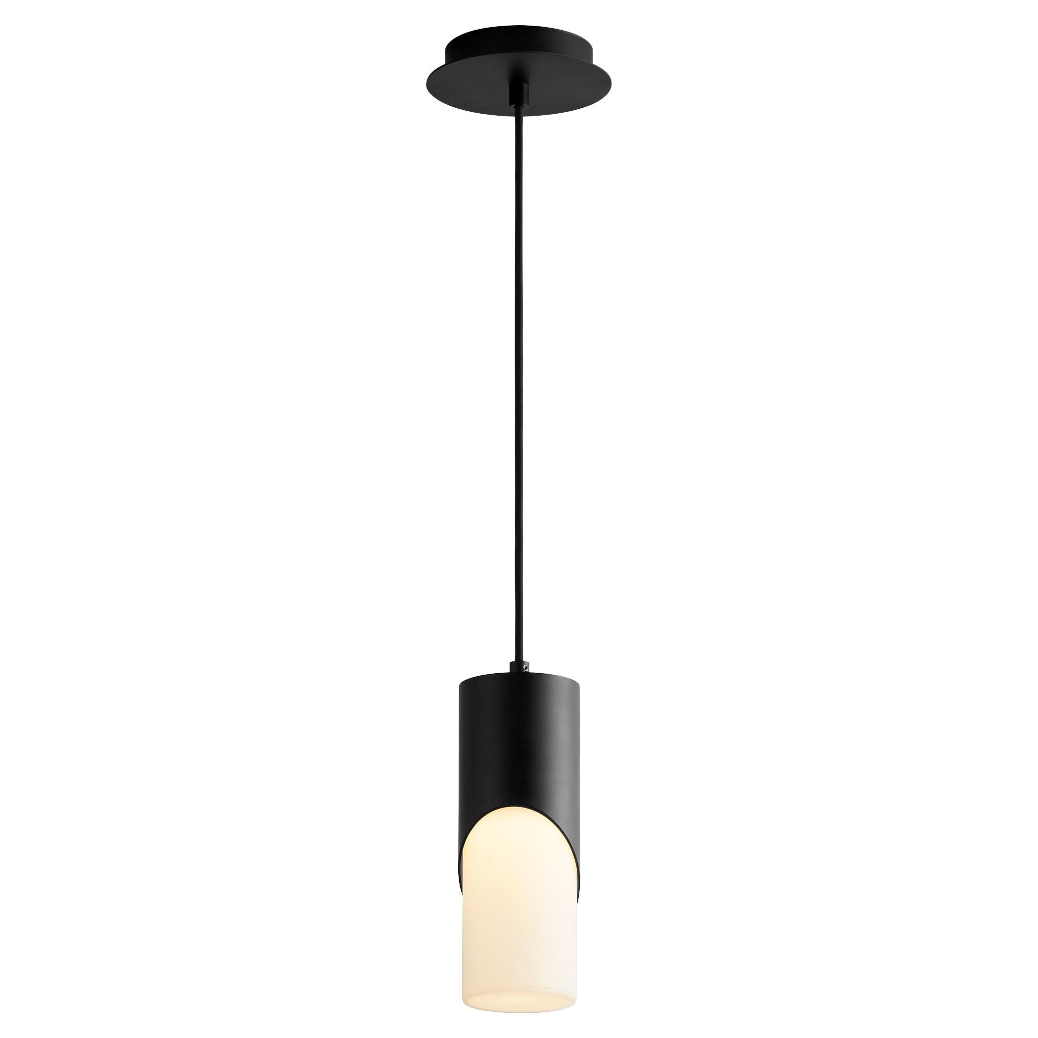 Oxygen Ellipse 3 677 115 Pendant Light - Modern Black Glass Chandelier for Dining Room, Kitchen Island & Living Room Lighting