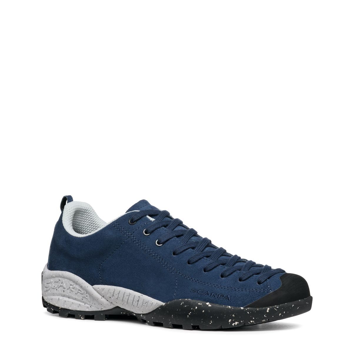 SCARPA Mojito Planet Suede Hiking Shoes for Men - Dark Denim Color, Size EU 43 (US 10) | Comfortable Outdoor Walking & Travel Shoes for Hiking, Camping and Daily Wear