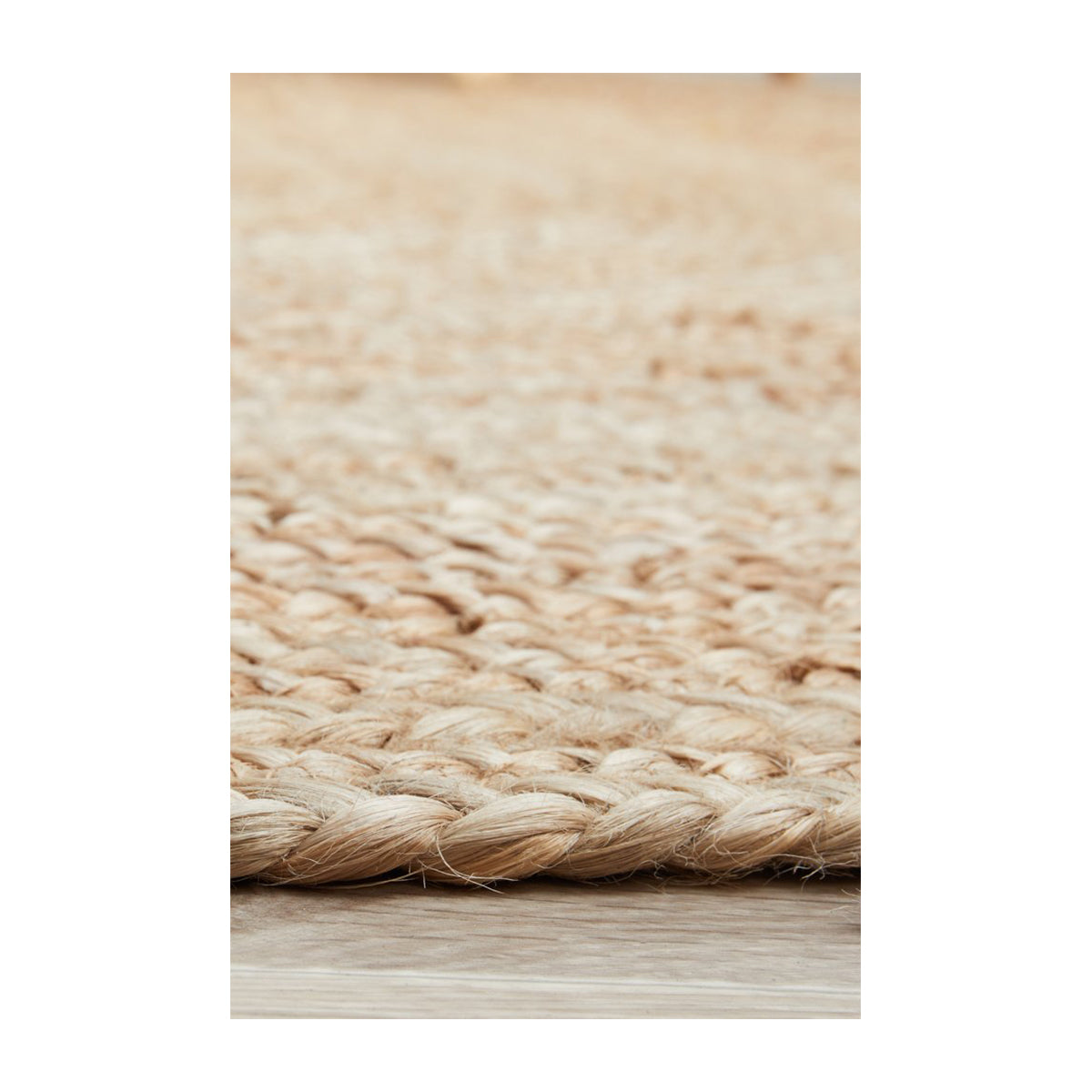 Bondi Oval Jute Rug - Natural Handwoven Eco-Friendly Floor Mat for Living Room, Bedroom & Boho Decor | Soft & Durable Home Accent