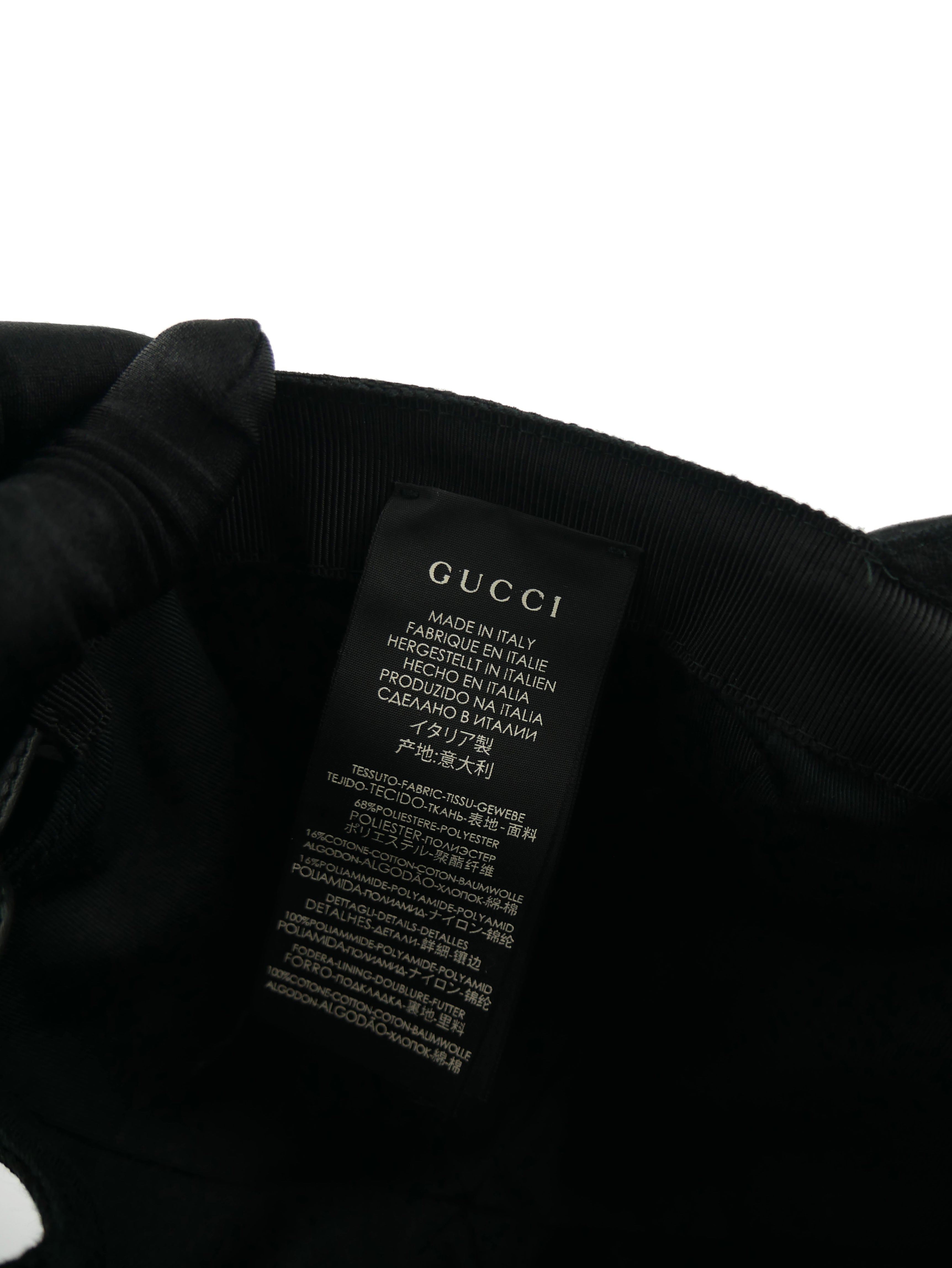 Original Gucci GG Black Web Baseball Cap for Men & Women - Adjustable Snapback Hat for Fashion & Outdoor Activities