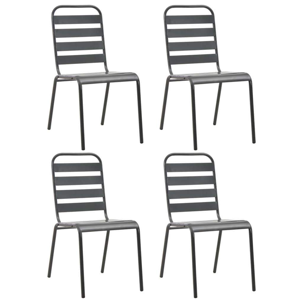5-Piece Outdoor Bistro Table Set - Rust & Weather Resistant Patio Furniture for Garden, Deck, or Backyard Dining