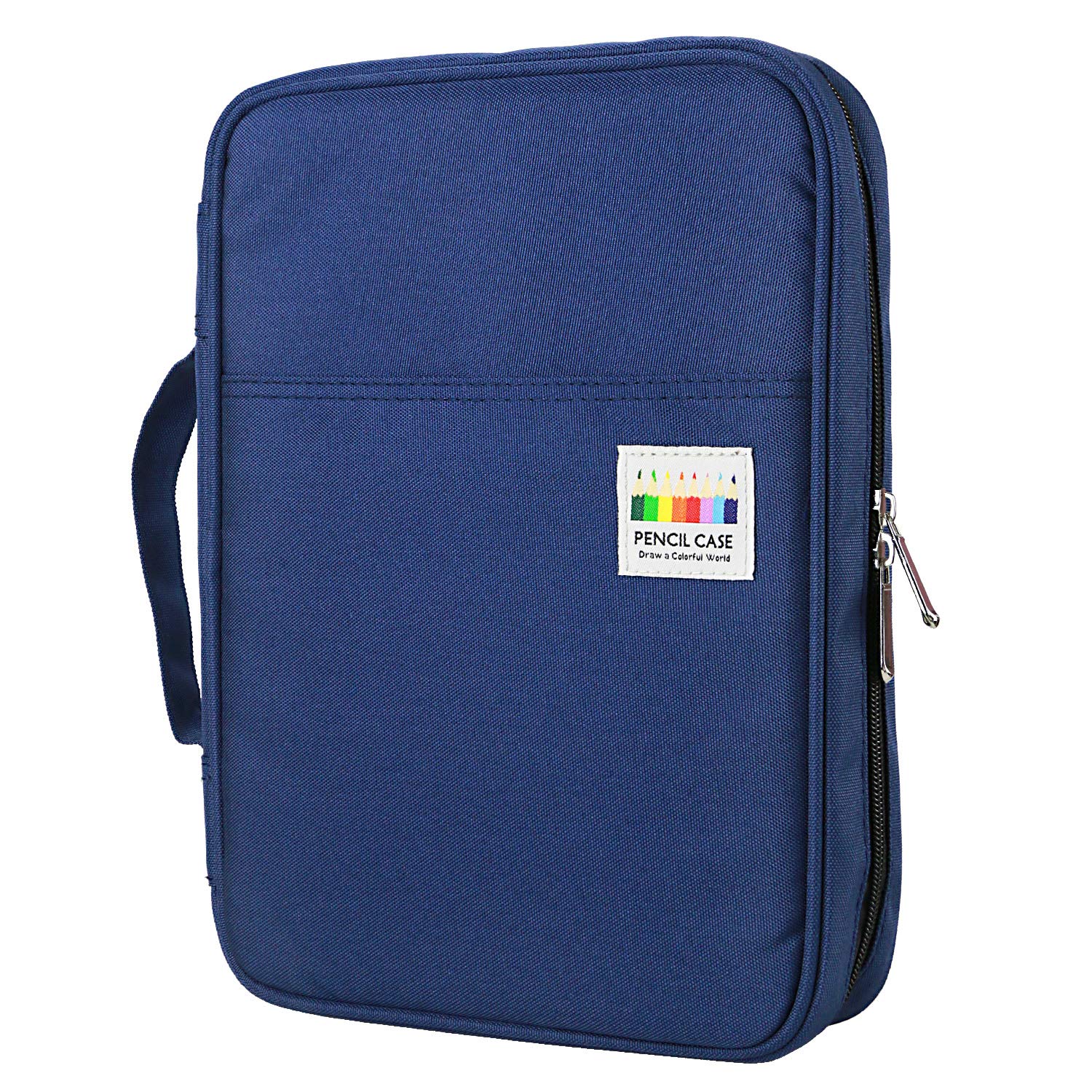YOUSHARES 166 Slots Colored Pencil Case & 110 Slots Gel Pen Organizer - Multilayer Art Supply Holder for Coloring, Drawing & Crafting - Perfect for Artists, Adults & Students (Blue) - Ideal for Home, Office & Travel Use