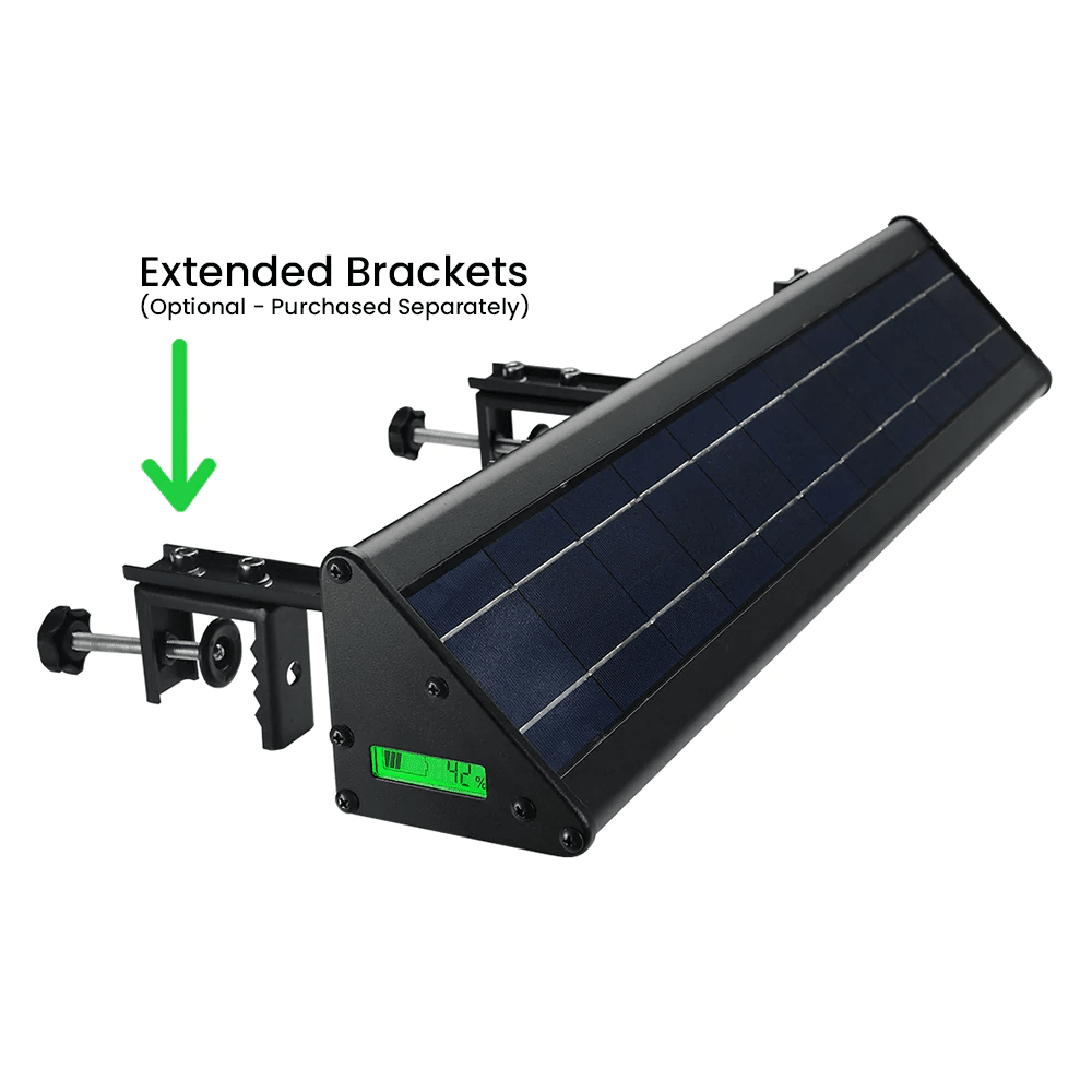 17W Solar Triangle Light - 2000 Lumens Outdoor Solar Light with 2 Year Warranty | Perfect for Garden, Pathway, Patio, and Driveway Lighting