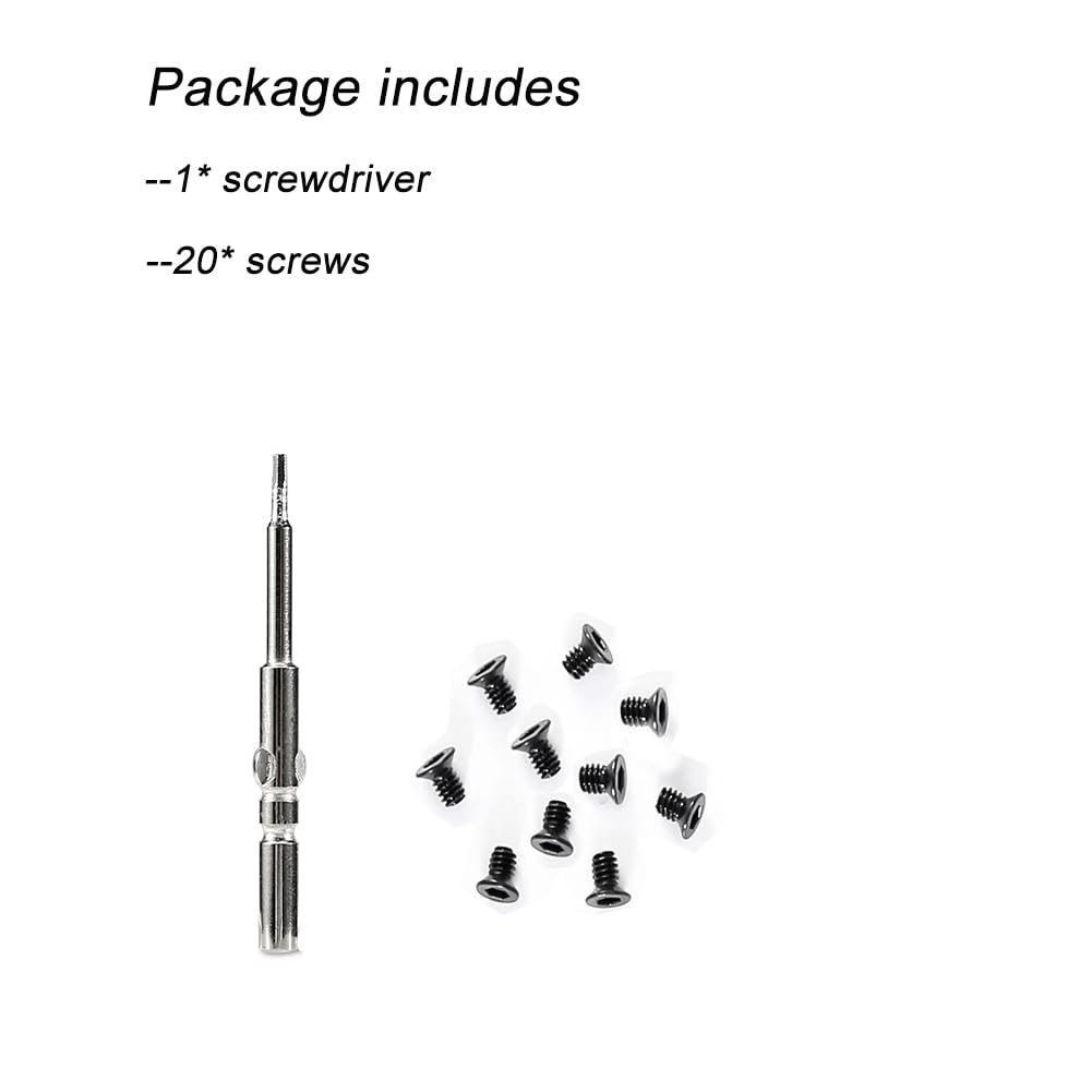 20-Piece Screw Set with Screwdriver for RFID Blocking Minimalist Aluminum Slim Wallet - Perfect for Travel, Business & Everyday Use