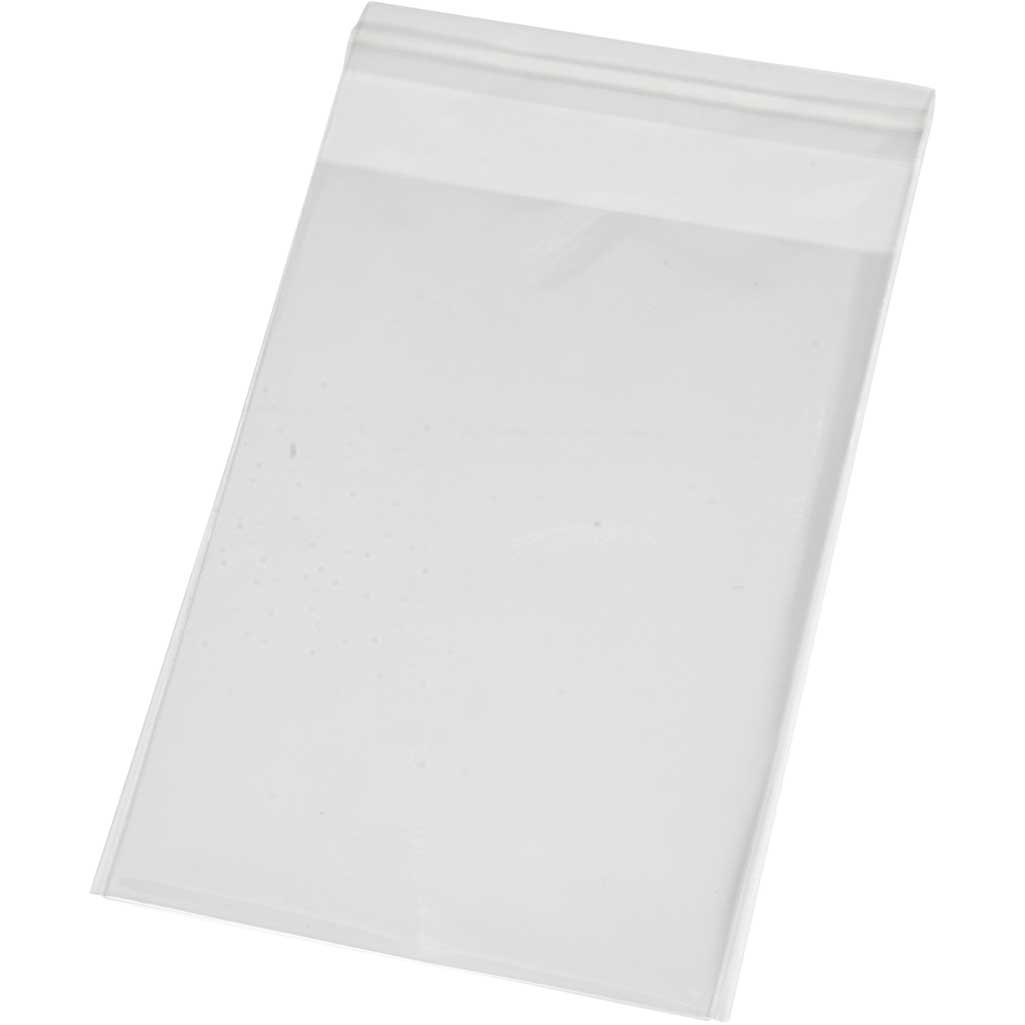 Premium Clear Cellophane Bags for Greeting Cards, Invitations & Gift Wrapping - Acid-Free, Self-Sealing, 100 Pack - Perfect for Wedding Favors, Party Decorations & Small Gift Packaging