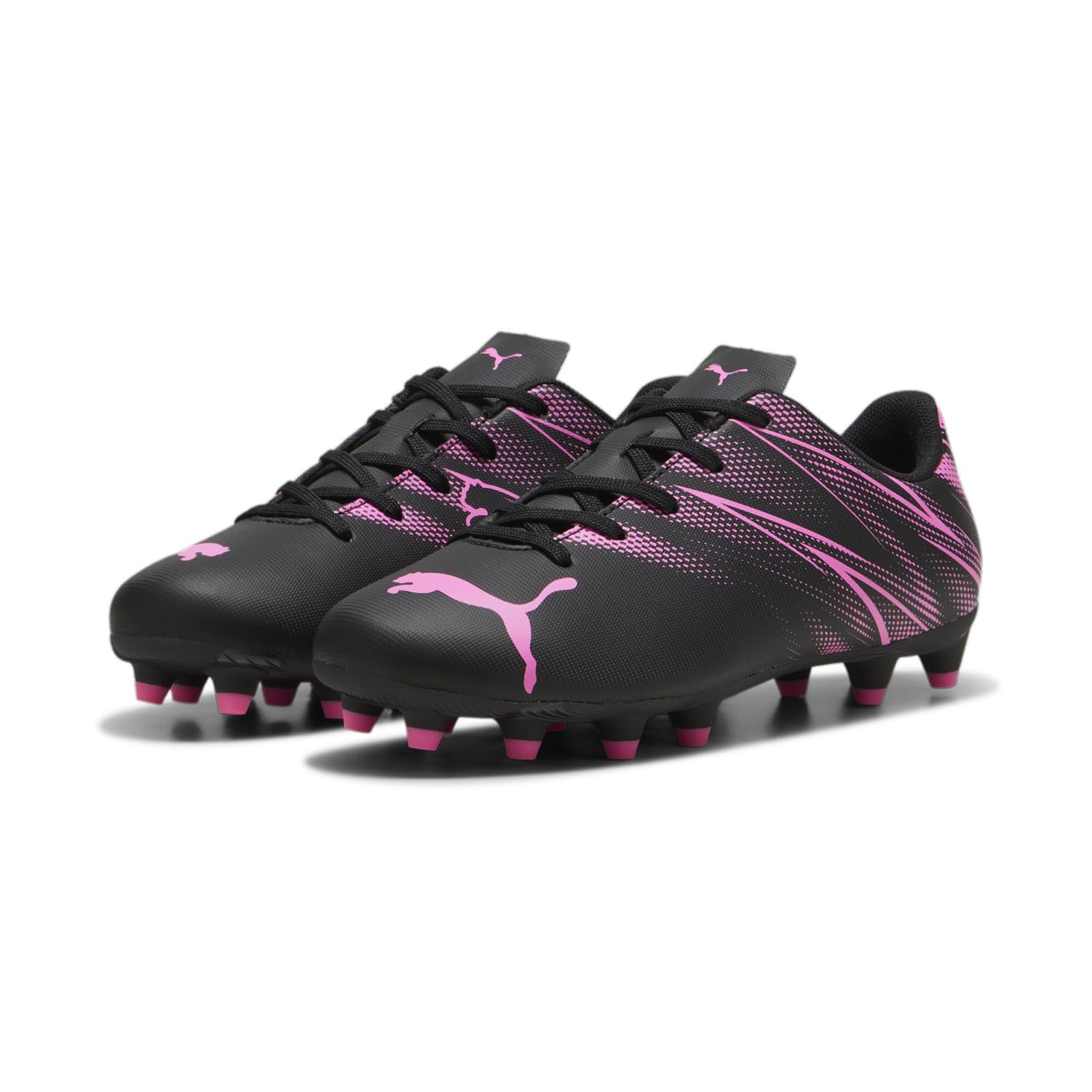 PUMA Kids' Attacanto Firm Ground Soccer Cleats - Lightweight & Durable for Artificial Turf & Natural Grass - Perfect for Youth Soccer Training & Matches