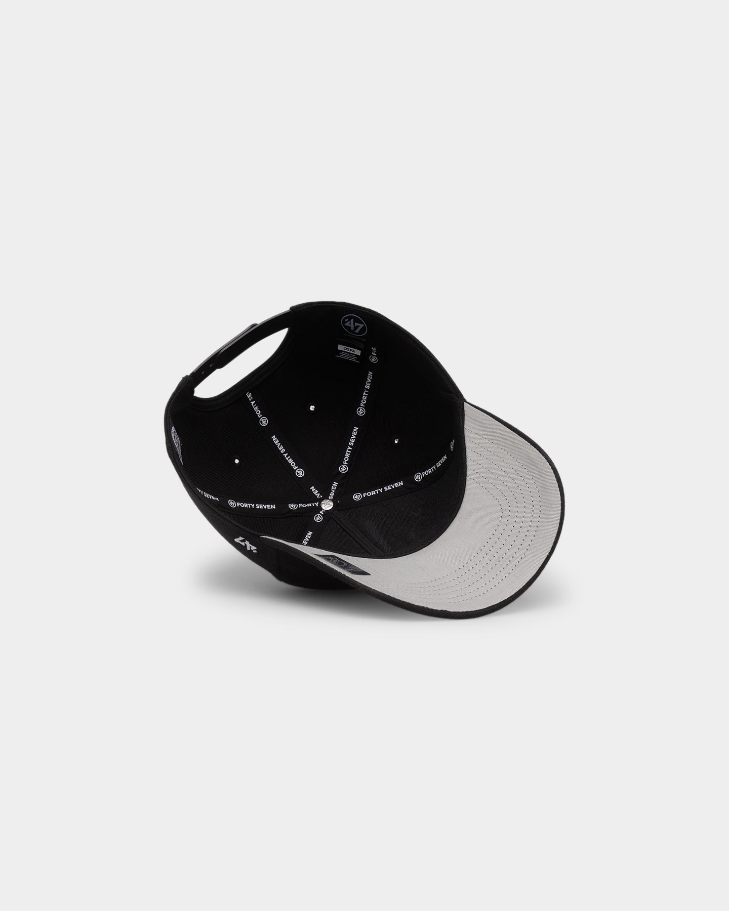 47 Brand Chicago Blackhawks MVP DT Snapback Hat - Black/White Adjustable Baseball Cap for Men & Women - Perfect for Sports Fans, Game Day & Casual Wear