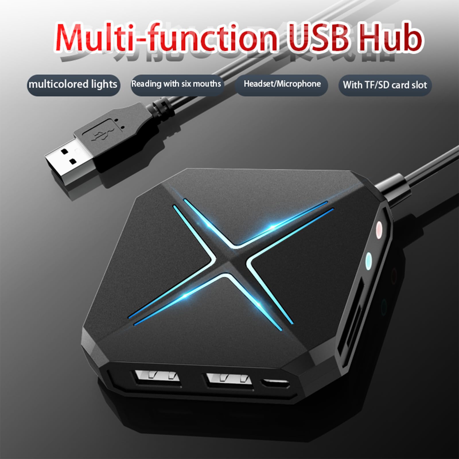 PEIYUI S24 Ultra External USB Sound Card - 3.5mm Audio Adapter for PC, Windows, Mac, Linux - Plug & Play Stereo Sound Card with Volume Control for Laptops, Desktops - Perfect for Gaming, Streaming & Music Production