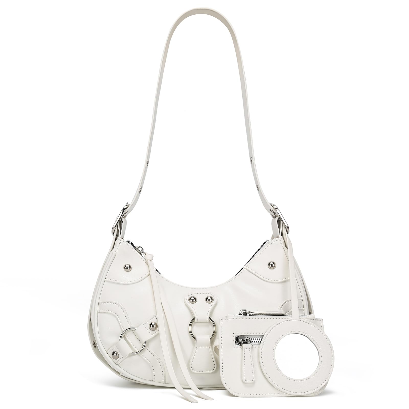 CATMICOO Y2K Shoulder Bag - Cute 90s Punk Underarm Purse for Women | Vintage Aesthetic Crossbody Bag | Perfect for Concerts, Raves & Streetwear Fashion