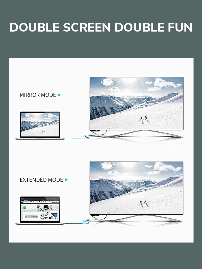 Mini DisplayPort to HDMI Cable 4K 30Hz with LED Indicator - High-Speed Adapter for MacBook Pro, PC, Laptop to Monitor/TV - Perfect for Home Theater, Gaming & Office Setup