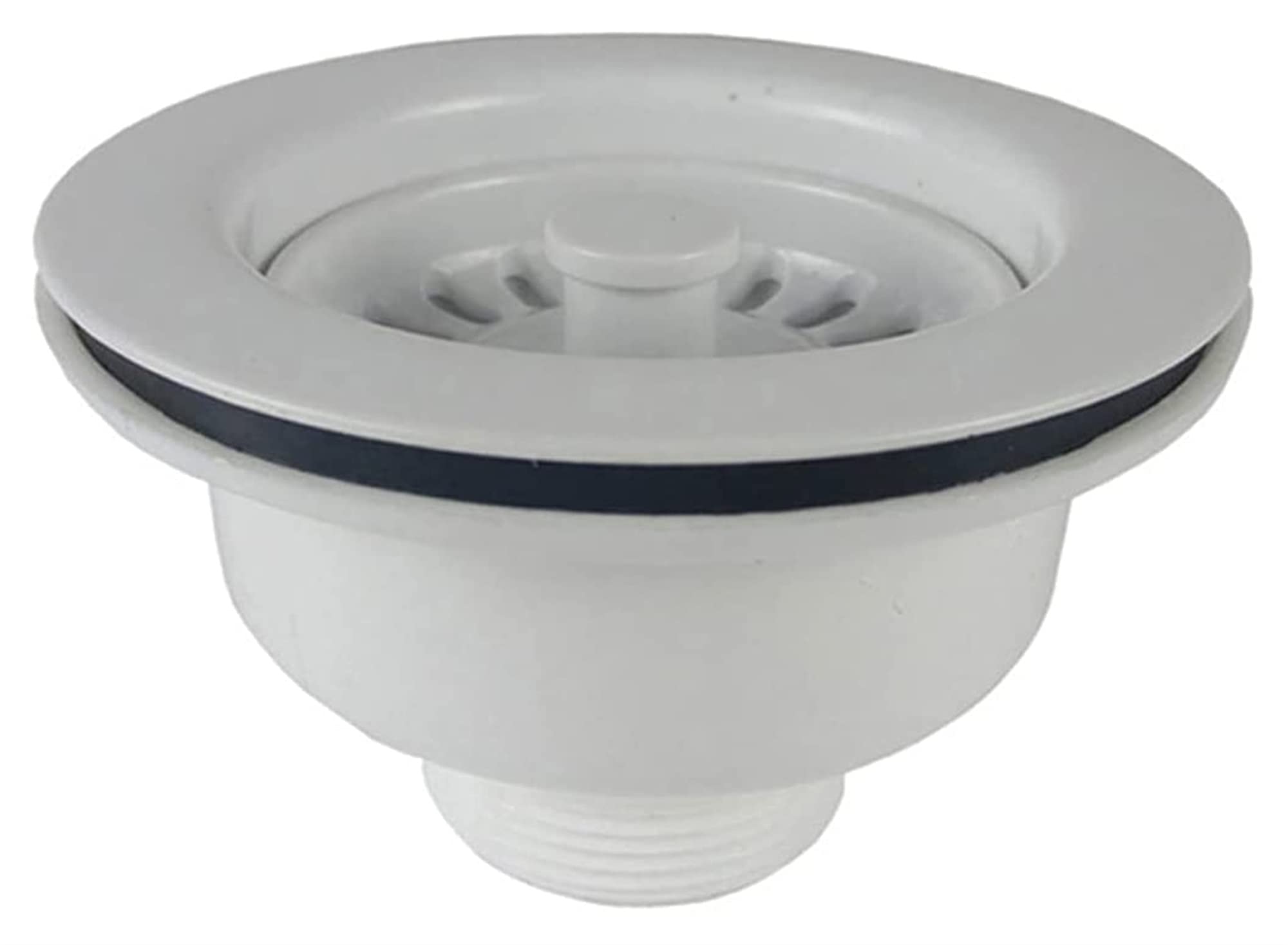 JJZXPJ White Sink Strainer Plug - Kitchen & Bathroom Drain Strainer, Waste Plug, Garbage Stopper - Perfect for Hair Catcher, Food Scraps & Debris Protection in Basins