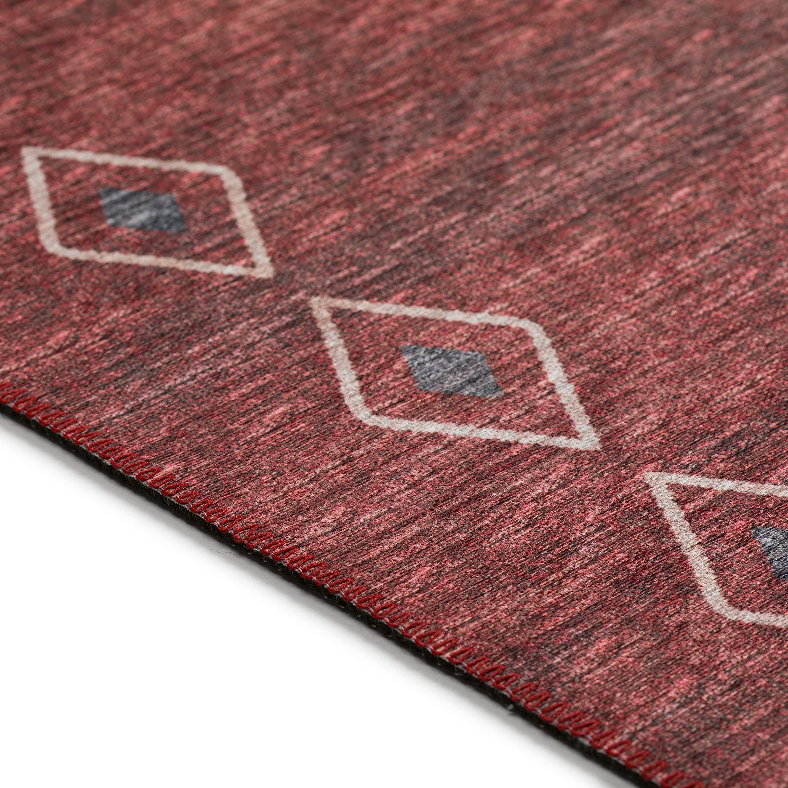 Addison Rugs Yuma AYU33 Canyon 8' x 10' Area Rug - Southwestern Style Handmade Wool Rug for Living Room, Bedroom & Home Decor