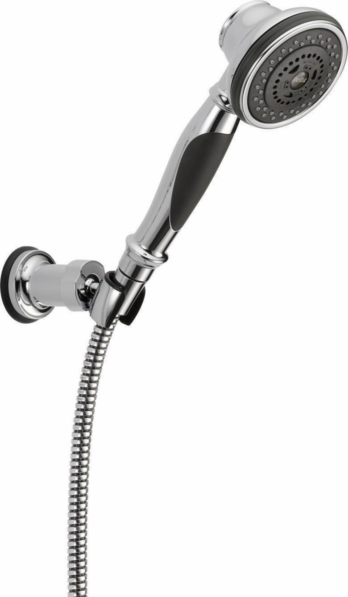 Delta 55021 Adjustable 3-Setting Wall Mount Hand Shower in Chrome - Perfect for Bathroom, Spa & Accessibility Use