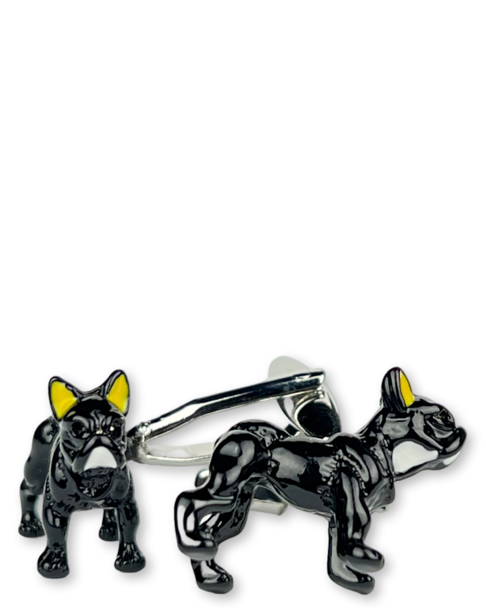 DÉCLIC French Bulldog Cufflinks for Men - Elegant Dog Breed Boxer Cuff Links - Perfect for Weddings, Business Meetings & Formal Occasions