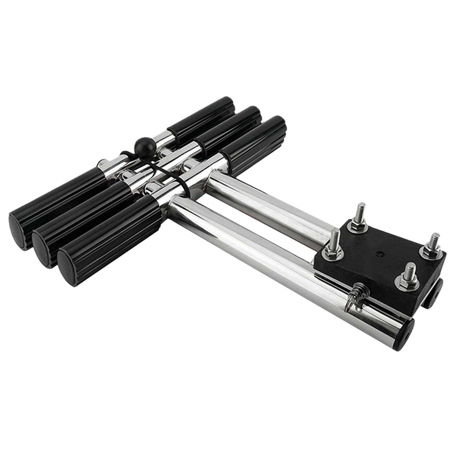 3-Step Folding Boat Ladder - Marine Boarding Ladder with Anti-Slip Treads (150kg Capacity) for Pontoon & Dock