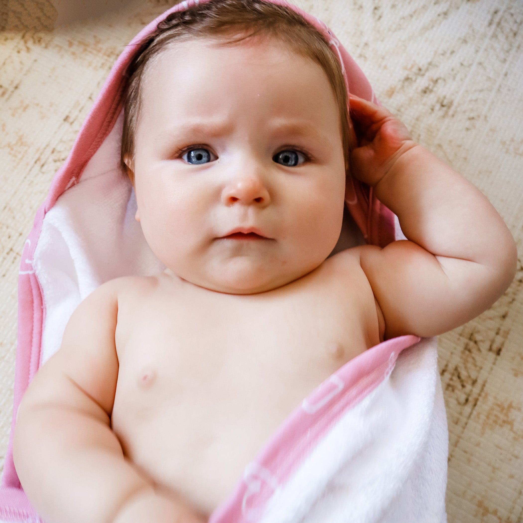 Nordic Style 2-Pack Hooded Towel Set - Dusty Berry & Rose | Soft Absorbent Bath Towels for Babies, Kids & Adults | Perfect for Spa, Beach & Pool Use