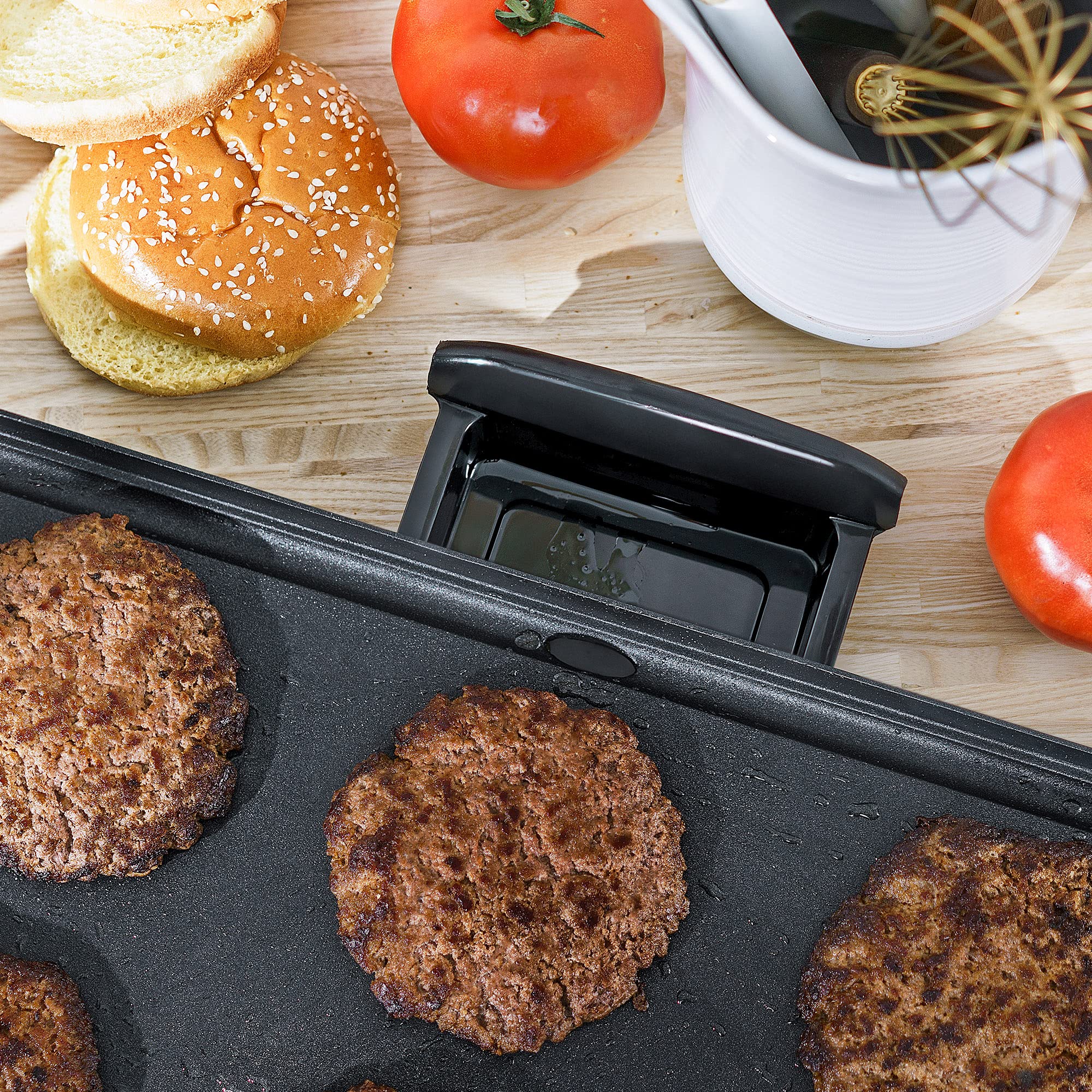 Bella Electric Griddle with Warming Tray - Smokeless Indoor Grill with Nonstick Surface, Adjustable Temperature & Cool-Touch Handles, 10