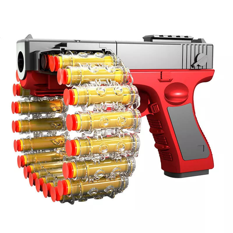 Electric Full Auto Belt Fed Foam Blaster - Automatic Foam Dart Toy Gun for Outdoor Battles & Nerf War Games | Perfect for Backyard Play, Team Competitions & Birthday Parties