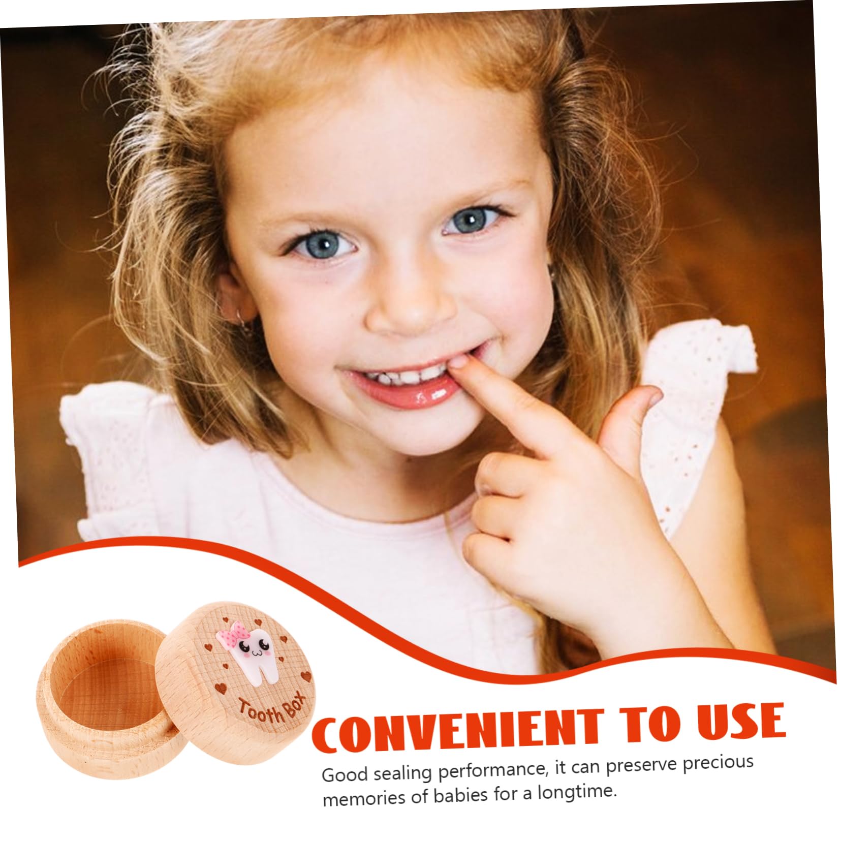 Premium Wooden Tooth Storage Box - Organize & Protect Your Dental Kit, Dentures, or Braces | Perfect for Travel, Home, or Dental Office Use