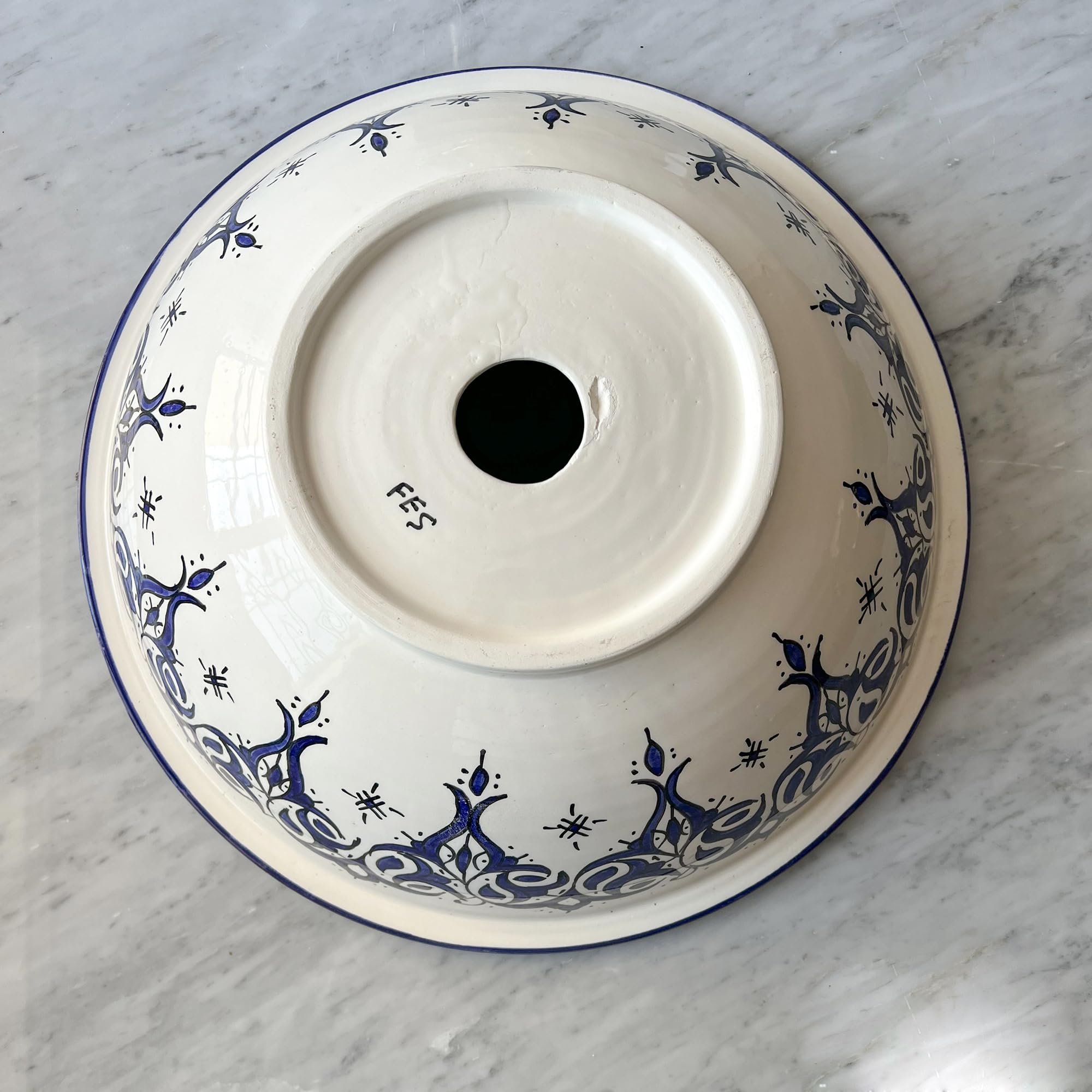 Handmade Moroccan Ceramic Vessel Sink - 14