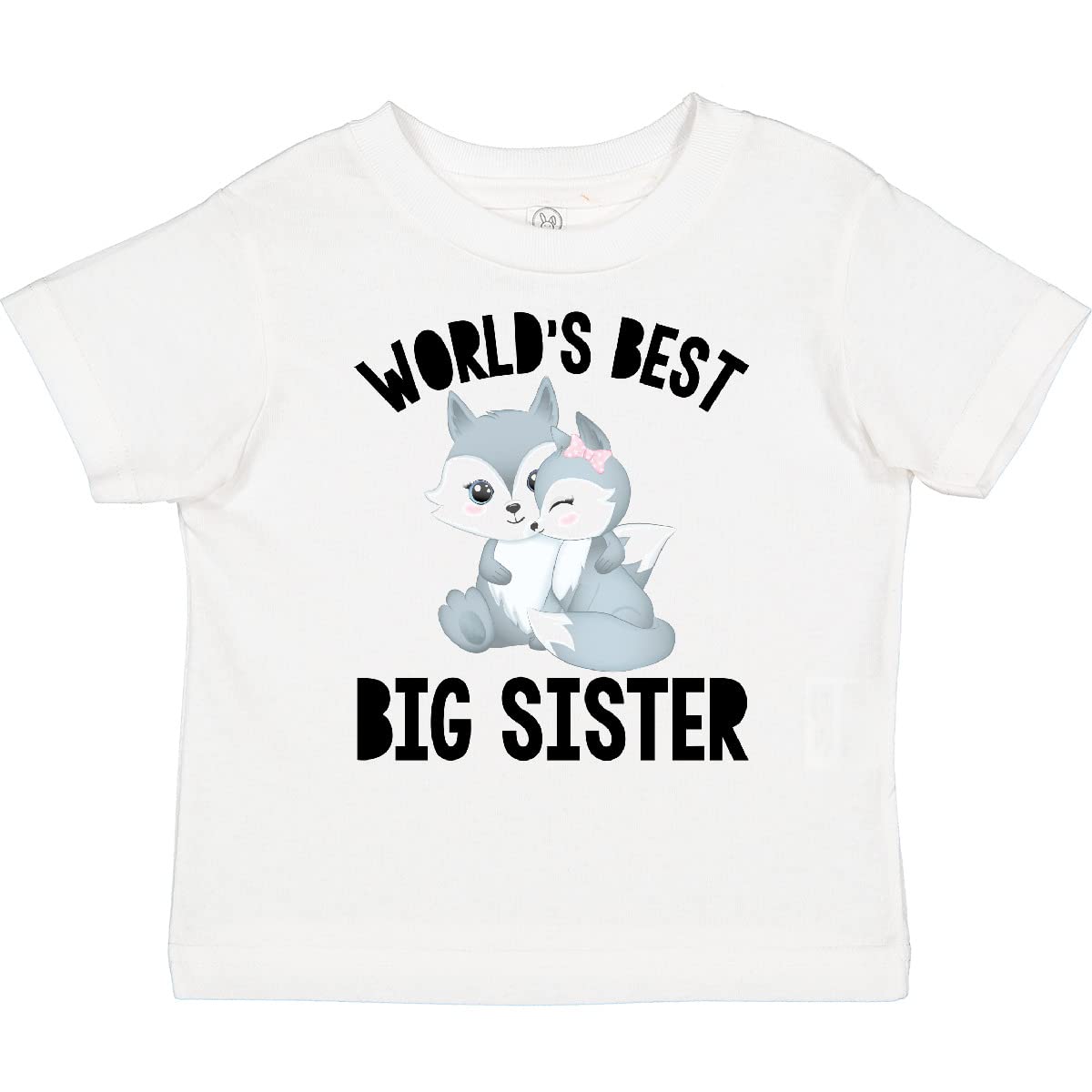 Inktastic Big Sister Toddler T-Shirt - Cute Cotton Tee for Toddler Girls - Perfect for Sibling Photos, Family Events & Everyday Wear
