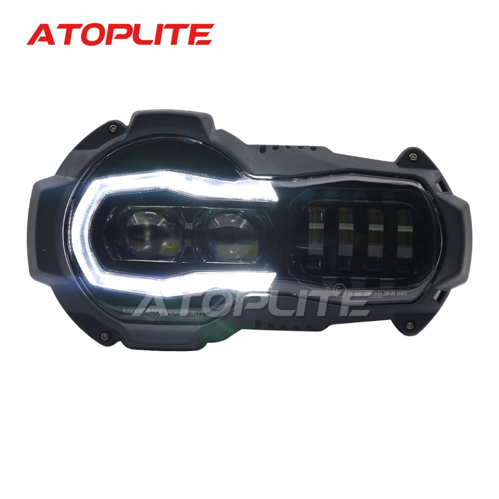 BMW R1200GS LED Headlight Kit (Pre-2012) - High/Low Beam with Angel Eyes DRL, Direct Replacement for Oil Cooler Models | Perfect for Night Riding & Adventure Motorcycle Upgrades (R1200-YHL)