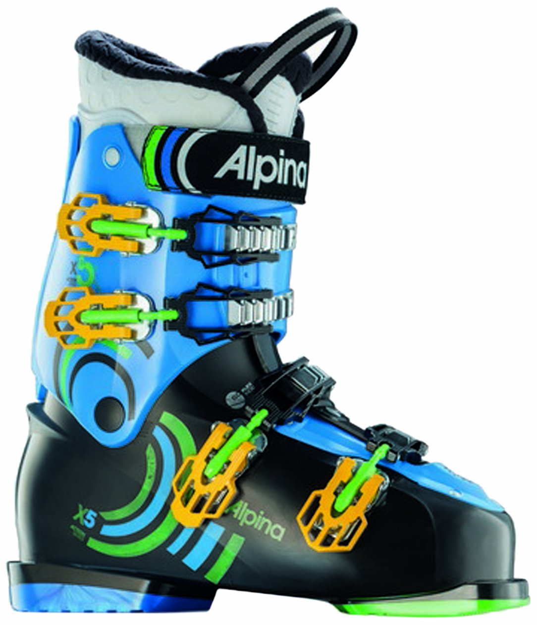 Alpina Sports X5 Alpine Downhill Ski Boots - High-Performance Ski Boots for Men & Women - Perfect for Downhill Racing & Freeride Skiing