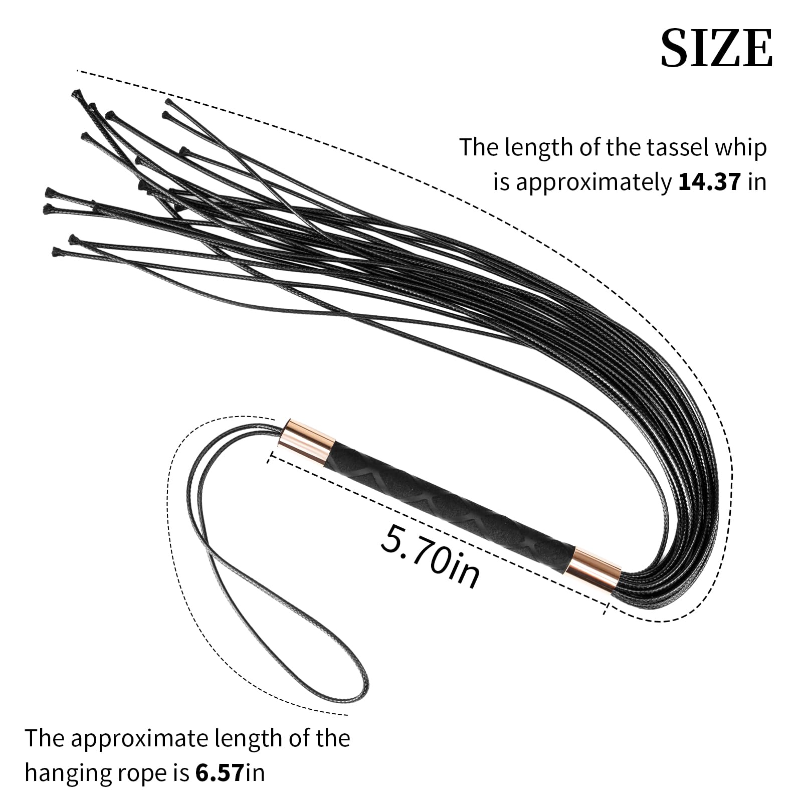 Premium Faux Leather Bondage Whip for Couples - BDSM Spanking Paddle & Flogger for Role Play, S&M, Fetish Play - Adult Sex Toy for Sensual Flirting & Intimate Scenes (Purple)