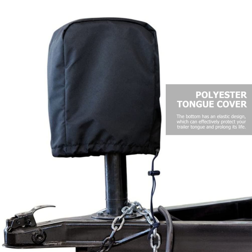 Wakauto Electric RV Jack Cover - Heavy Duty Polyester Trailer Tongue Protector for Travel Trailers, Camper, 5th Wheel | Weatherproof & Durable Protection for Outdoor Use