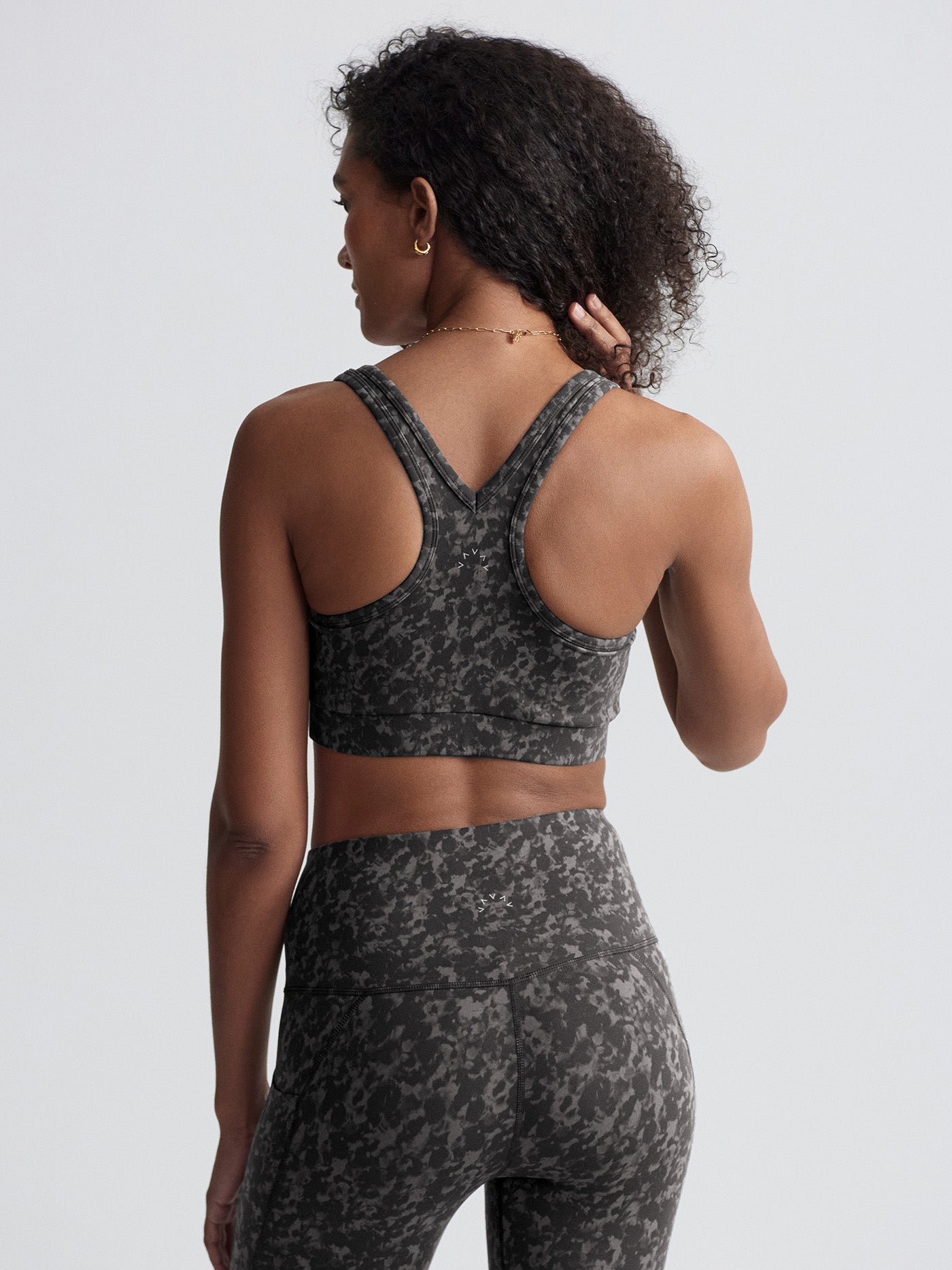 Varley Move Selma Bra - Obsidian Dew | High-Performance Sports Bra for Yoga, Running & Gym Workouts | Moisture-Wicking & Supportive Activewear