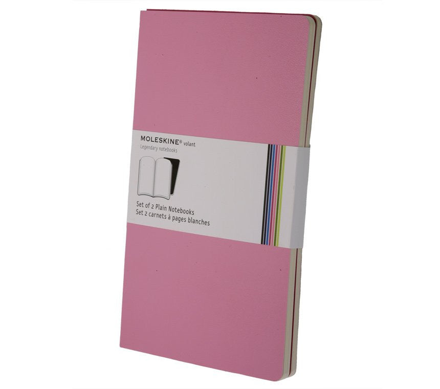 Premium Moleskine Volant Plain Notebook Set of 2 - Large Size (5