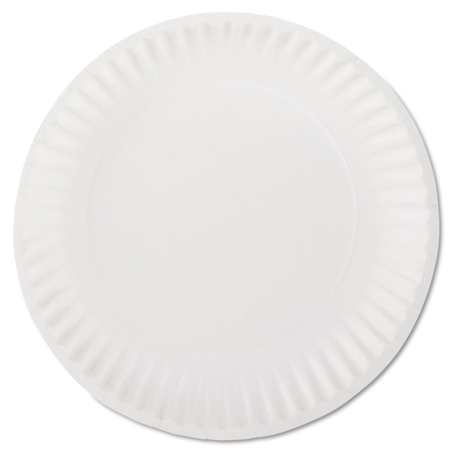 Eco-Friendly White Paper Plates 9 Inch Disposable Plates - 100 Pack for Parties, Picnics & Events | AJM Packaging Corporation