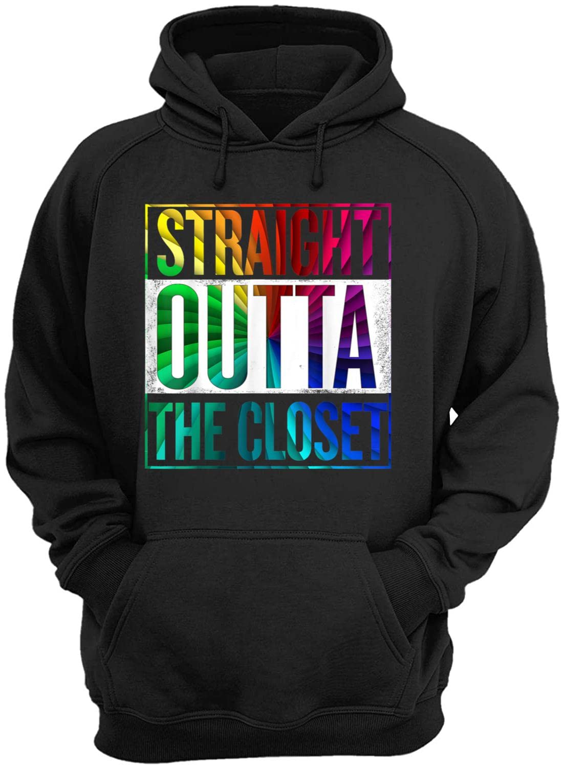 LGBTQ+ Pride T-Shirt - Straight Outta The Closet - Gay Rights Equality Shirt for Men & Women - Perfect for Pride Parades, LGBTQ Events & Ally Support