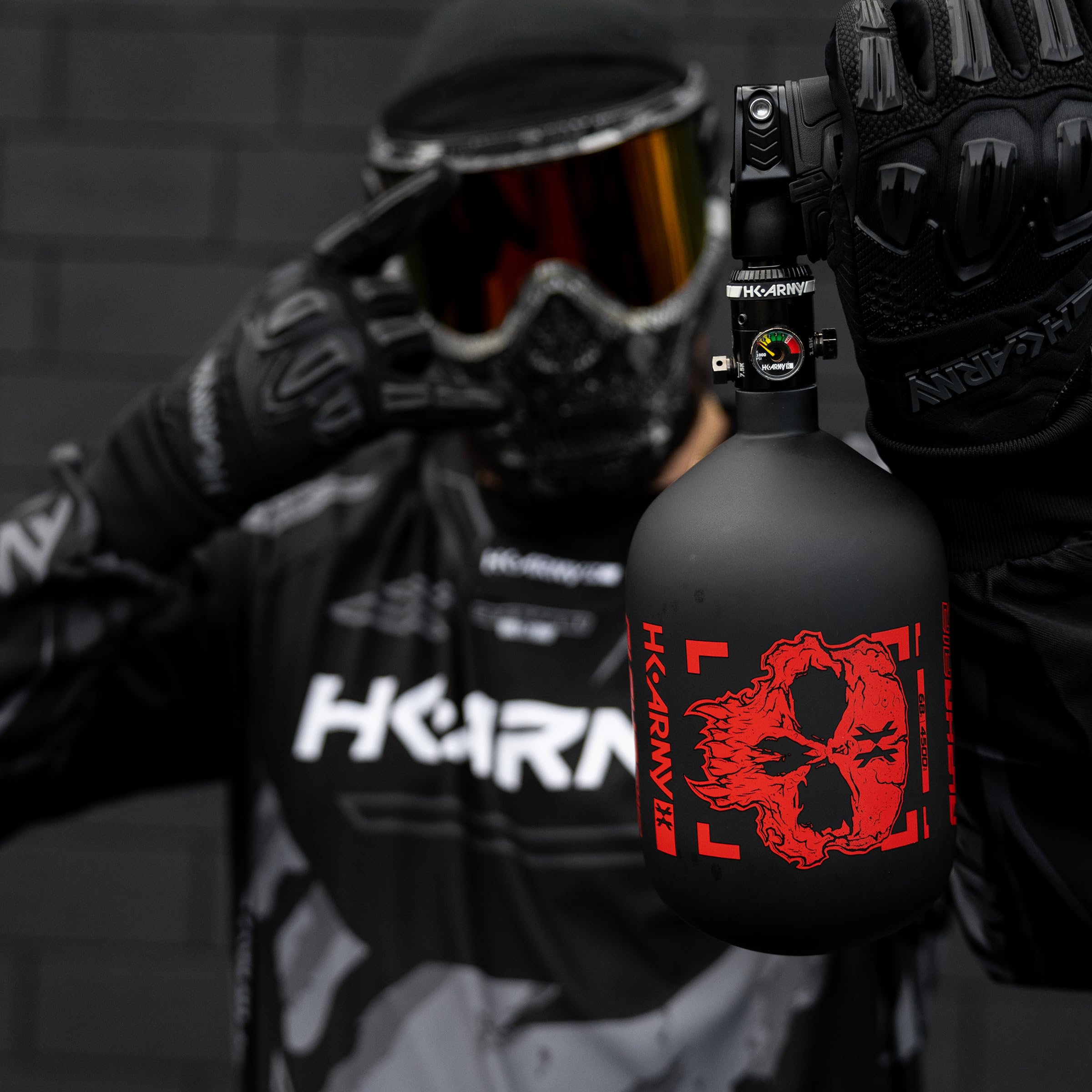 HK Army HPA Paintball Tank - Lightweight Alpha Air Carbon Fiber Compressed Air Tank (4500 psi, HP8 Regulator) - Perfect for Speedball, Woodsball & Tournament Paintball Players