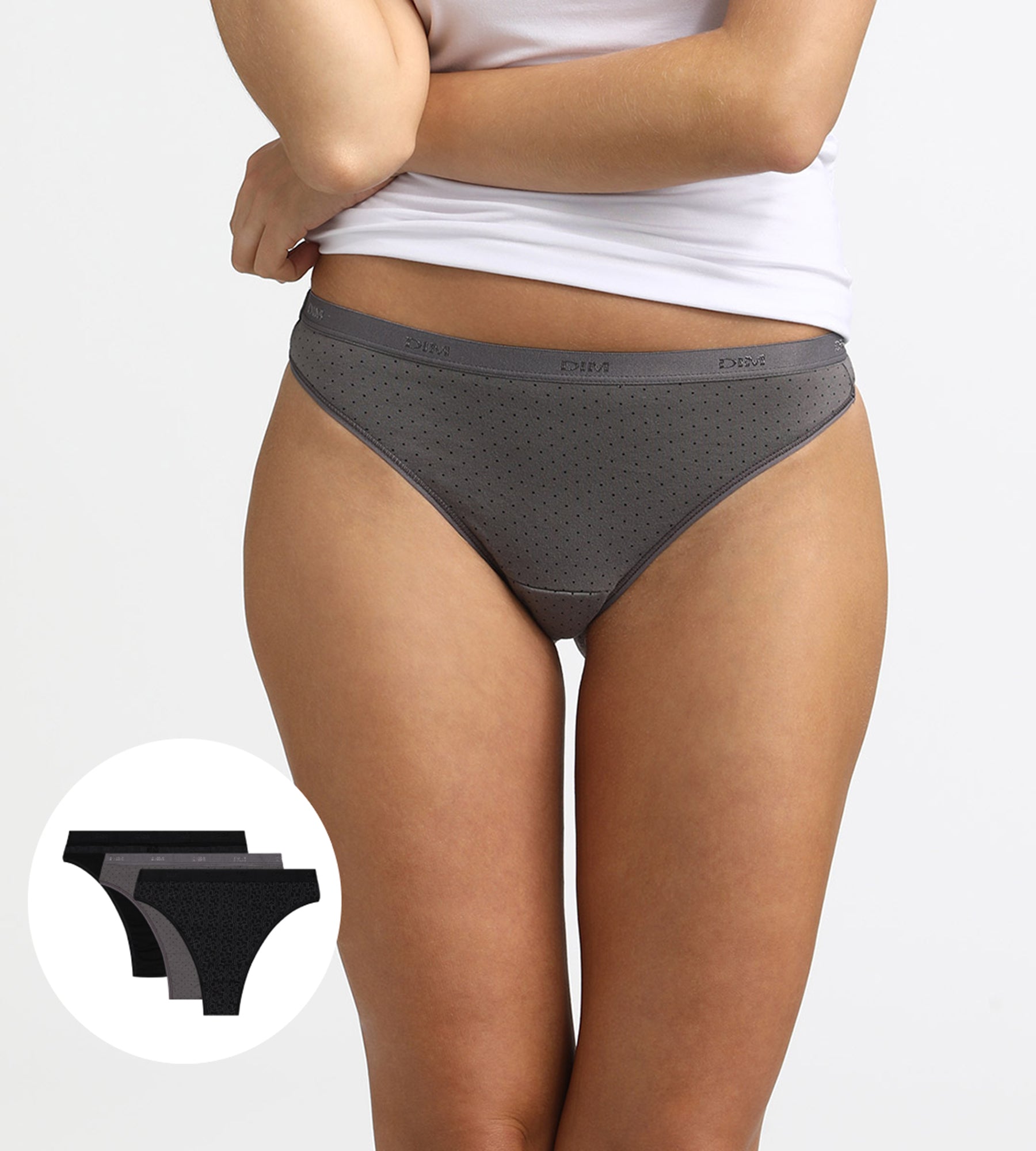 3 Pack Black & Gray Stretch Cotton Pocket Strings - Comfortable & Stylish for Yoga, Workout, and Everyday Wear
