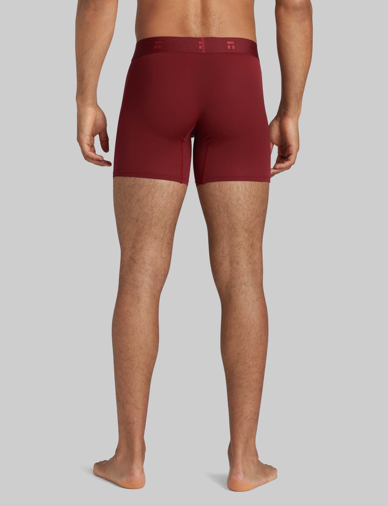Breathable Air Mid-Length Boxer Briefs - 6 Pack for Men | Comfortable & Moisture-Wicking Underwear for Workout, Travel & Daily Wear