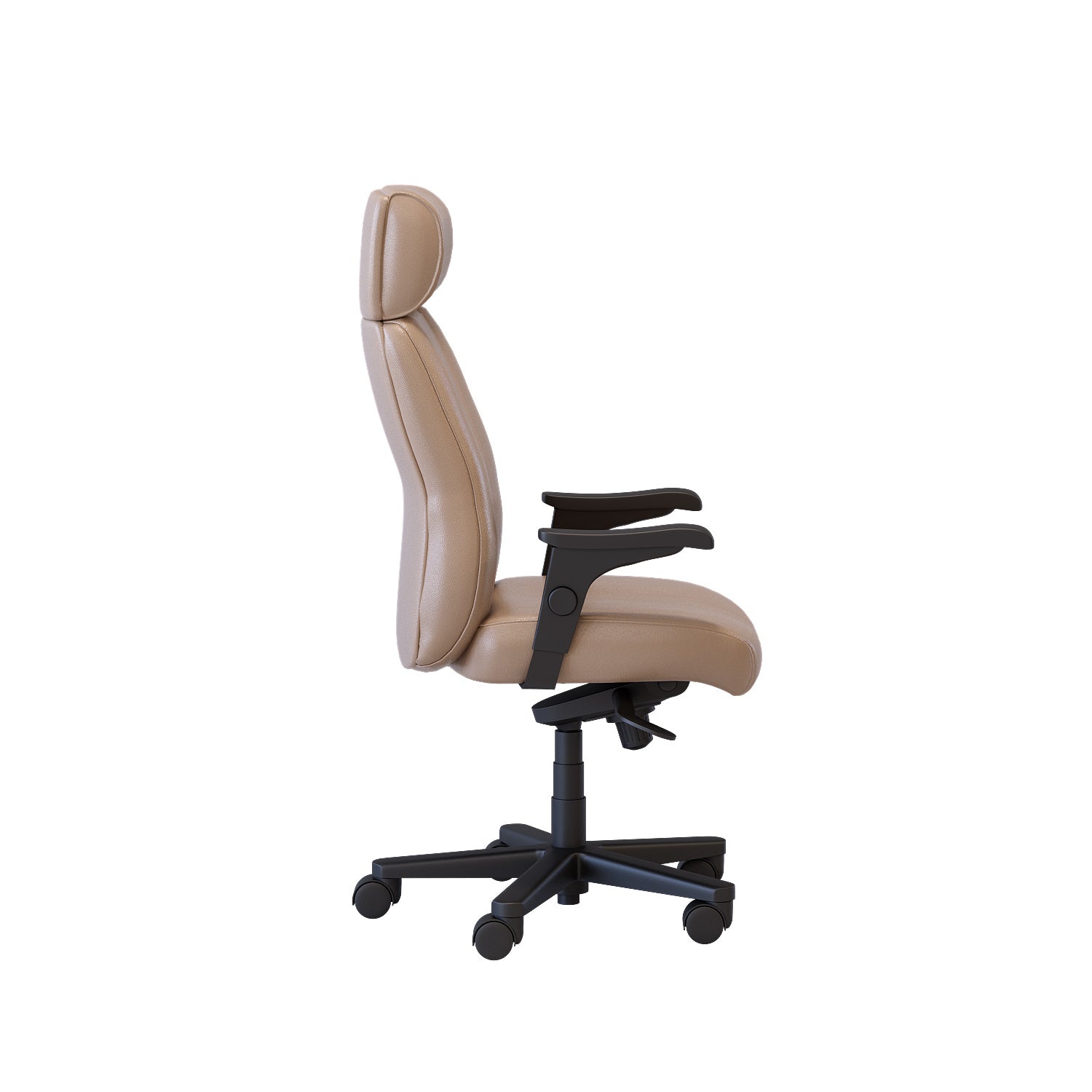 Benjamin Leather Plus Office Chair - Ergonomic Executive Desk Chair with Adjustable Height & Lumbar Support - Perfect for Home Office, Gaming & Workspace