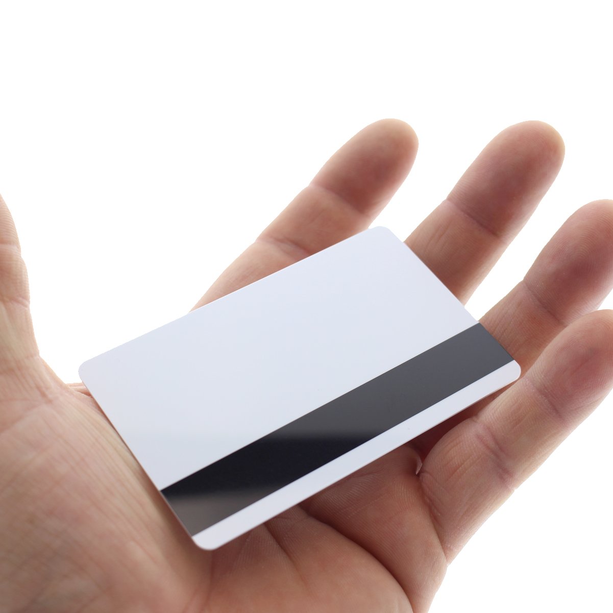 500 Pack - Premium Blank Plastic CR80 ID Cards - 30mil Thickness - USA Made - Printable PVC Badges with 1/2