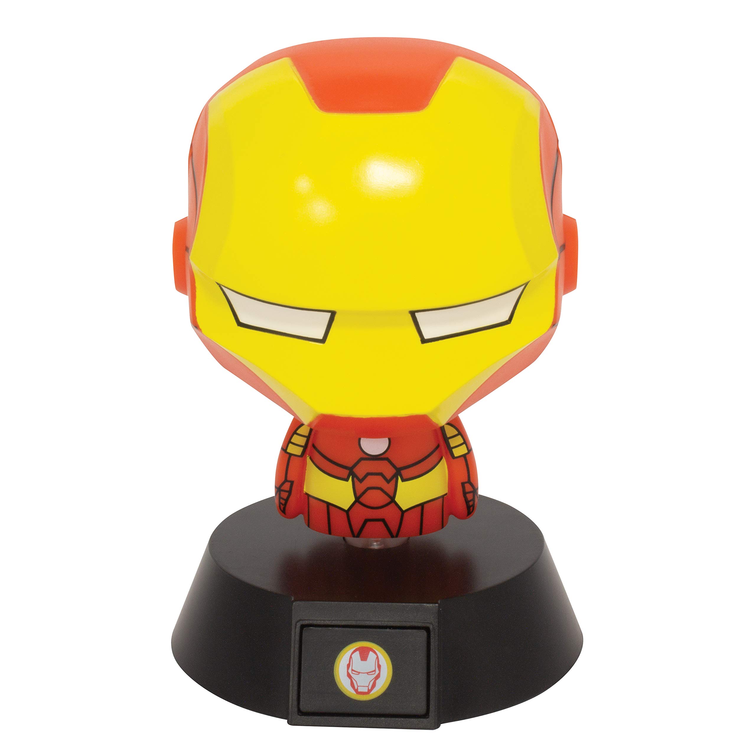 Official Disney Marvel Avengers Iron Man Icon Light - LED Desk Lamp for Home, Office & Gaming Room Decor - Collectible Superhero Merchandise