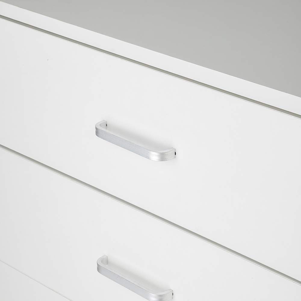 Henf 3 Drawer Wooden Dresser - Modern Chest of Drawers, Nightstand & End Table with Storage for Bedroom, Living Room & Hallway - Perfect for Small Space Organization & Home Decor (White)