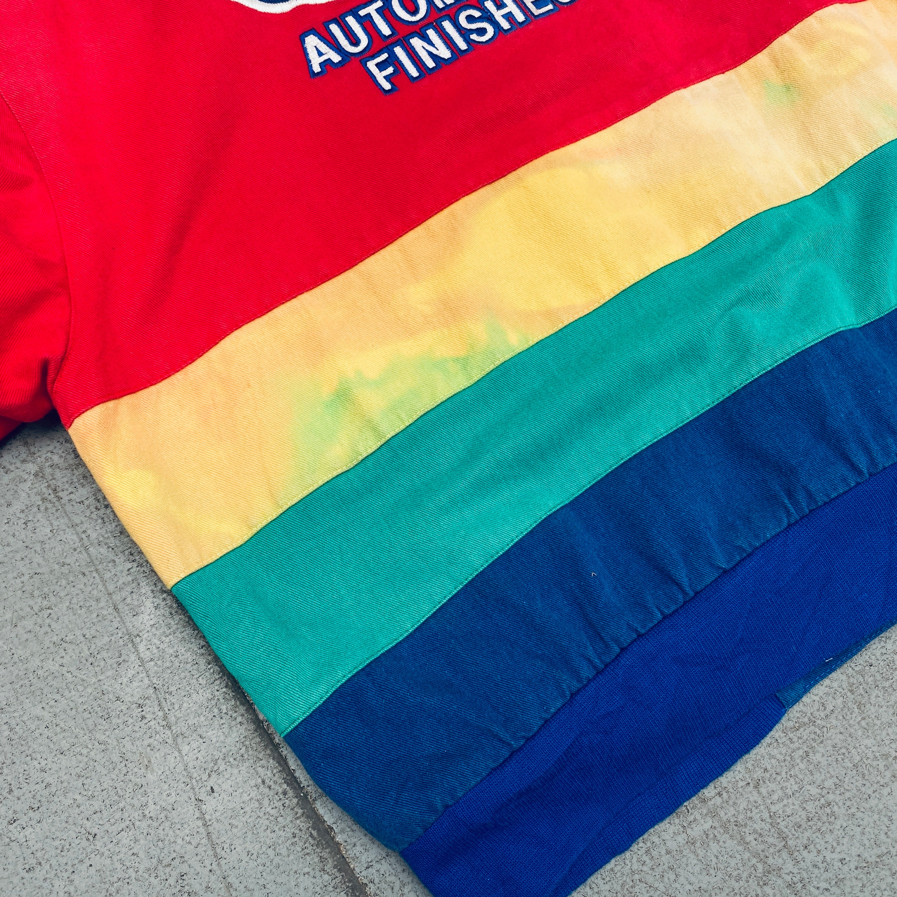 NASCAR Jeff Hamilton Rainbow Jacket - Men's Large Size - Official Licensed Merchandise for Racing Fans & Collectors | Perfect for Race Day, Gifts & NASCAR Events