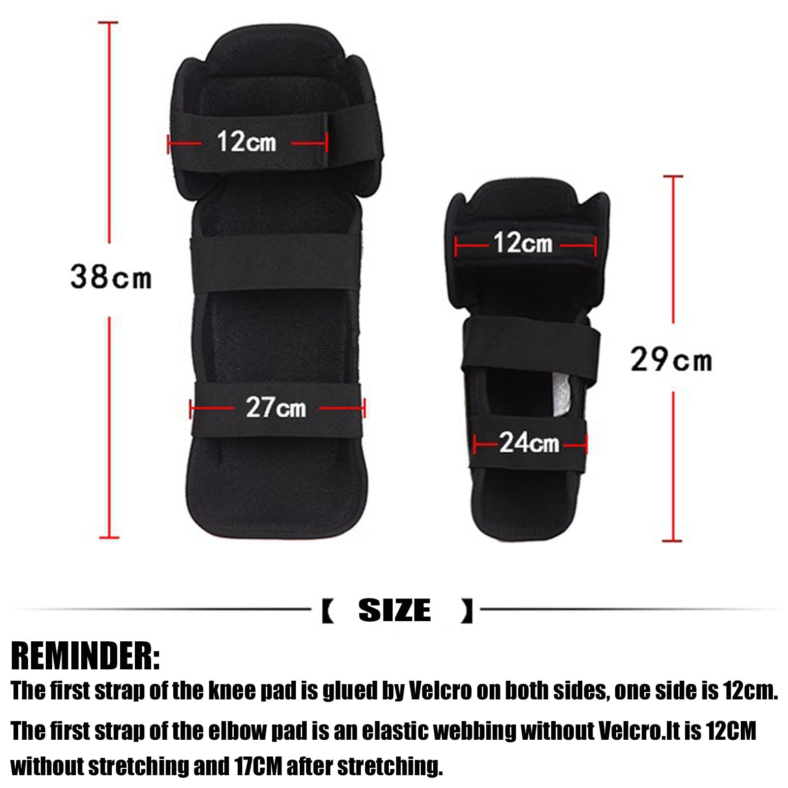 Motorcycle Knee & Elbow Pads - Adjustable Breathable Motocross Guards for Riding & Racing (4PCS)