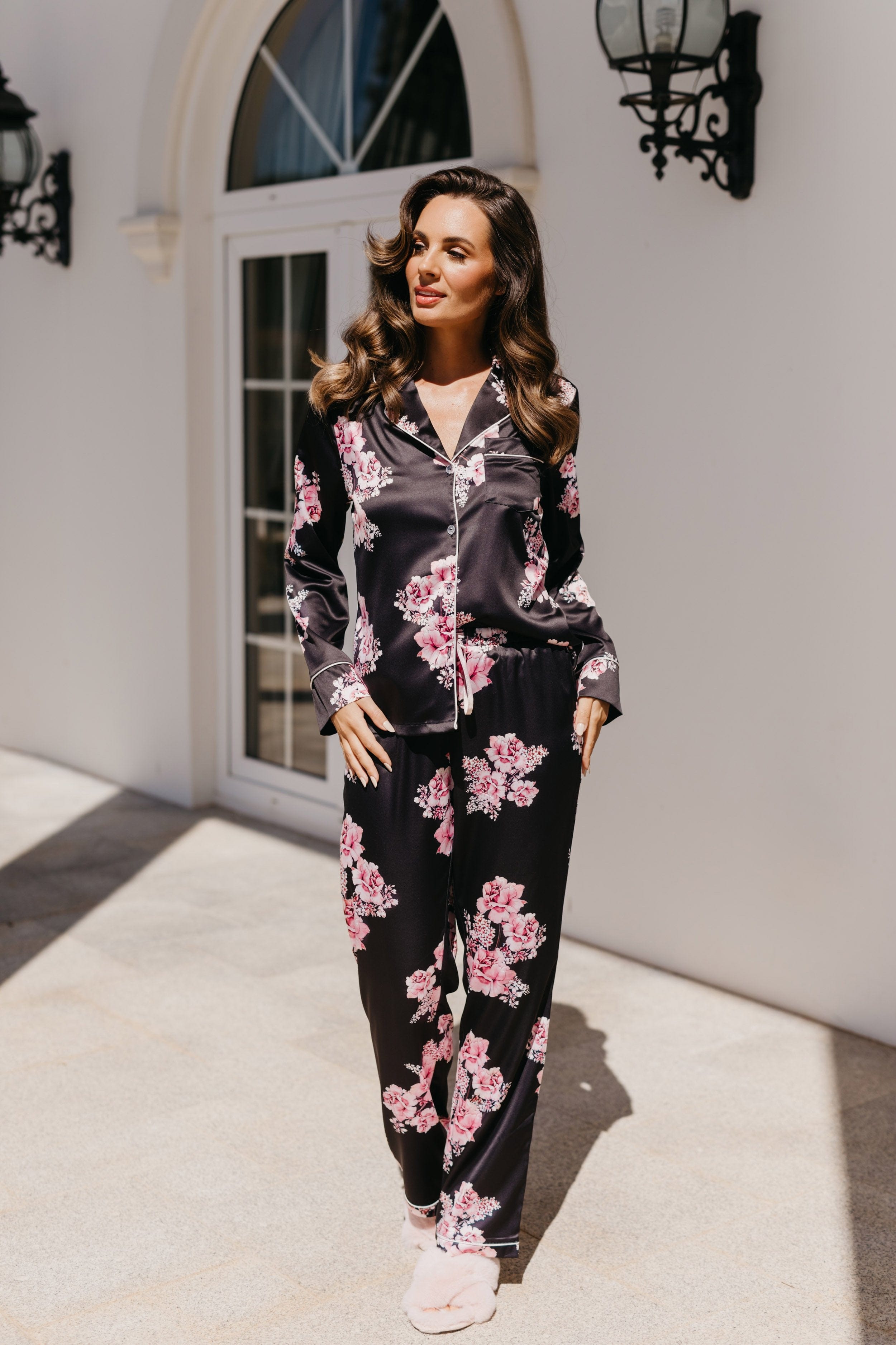 Katerina Floral Printed Pajama Set for Women - Soft & Comfortable Sleepwear - Perfect for Lounging, Bedtime & Relaxing at Home