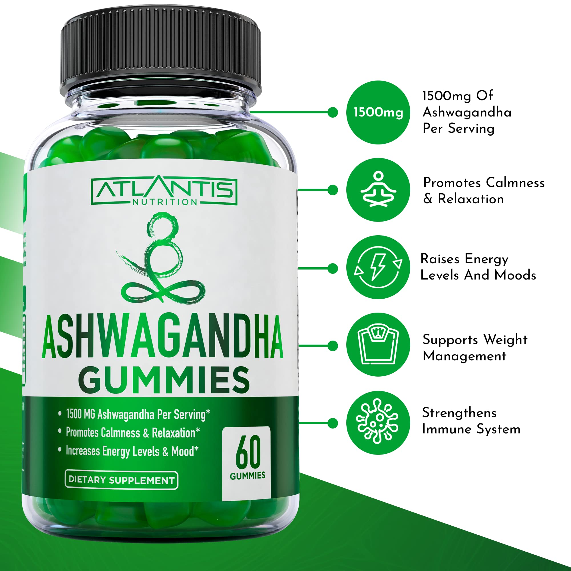 Hormonal Balance PMS Relief Gummies with Ashwagandha - Natural Stress & Mood Support for Women - Perfect for PMS Symptoms, Menstrual Comfort & Daily Wellness