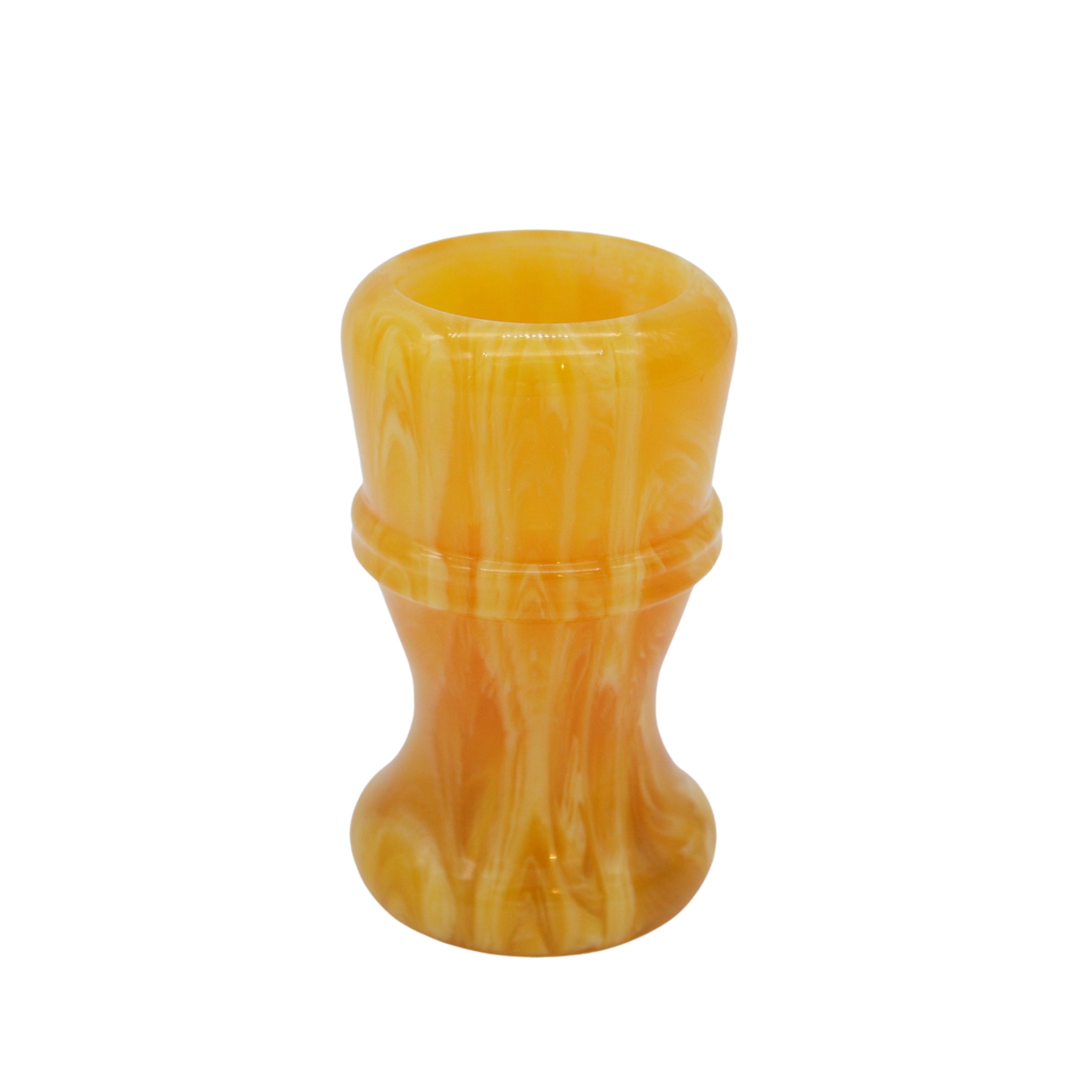 Premium Handcrafted Amber Shaving Brush Handle - Fits 24mm & 26mm Knots - Perfect for Wet Shaving & Grooming Gifts for Men