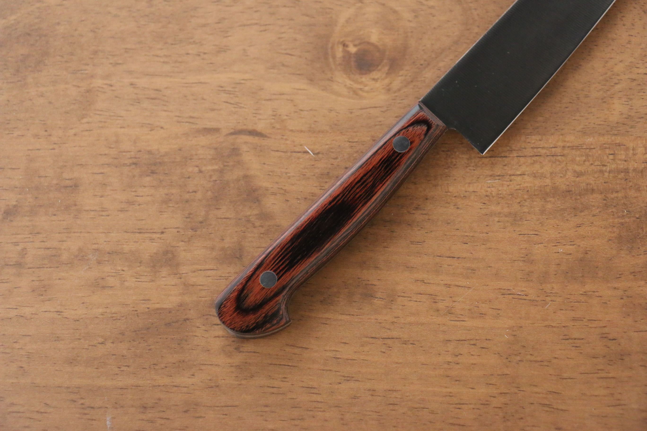 Premium Iseya Molybdenum Petty Utility Knife 150mm (6 Inch) with Mahogany Handle - Perfect for Home Cooking, Slicing, and Precision Cutting