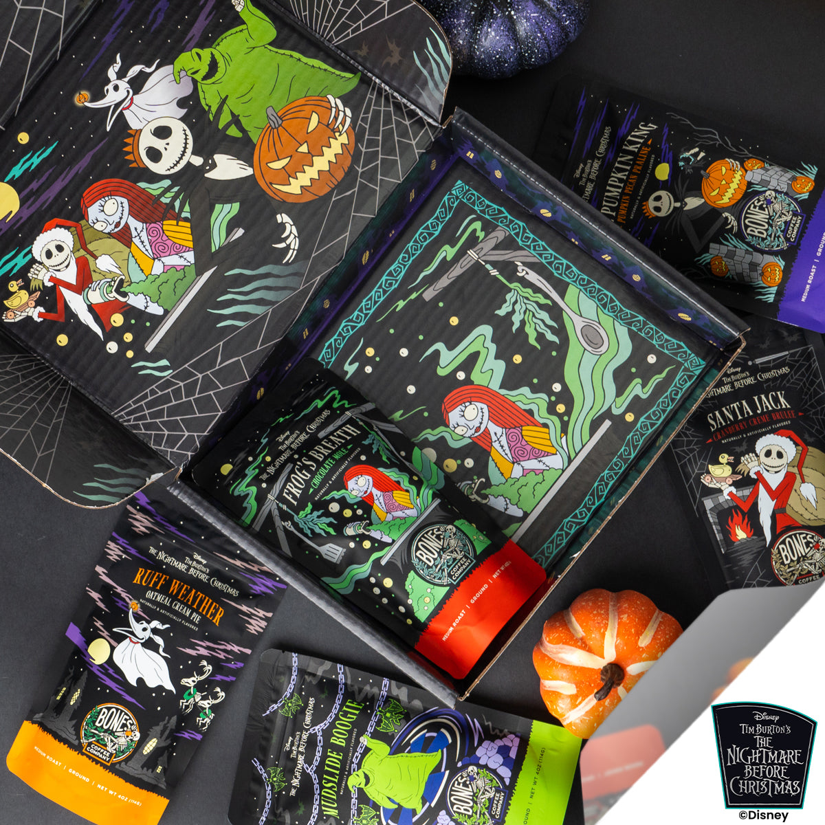 Disney Tim Burton's The Nightmare Before Christmas Collector's Box Set - Limited Edition Holiday Gift for Movie Fans, Halloween & Christmas Decorations