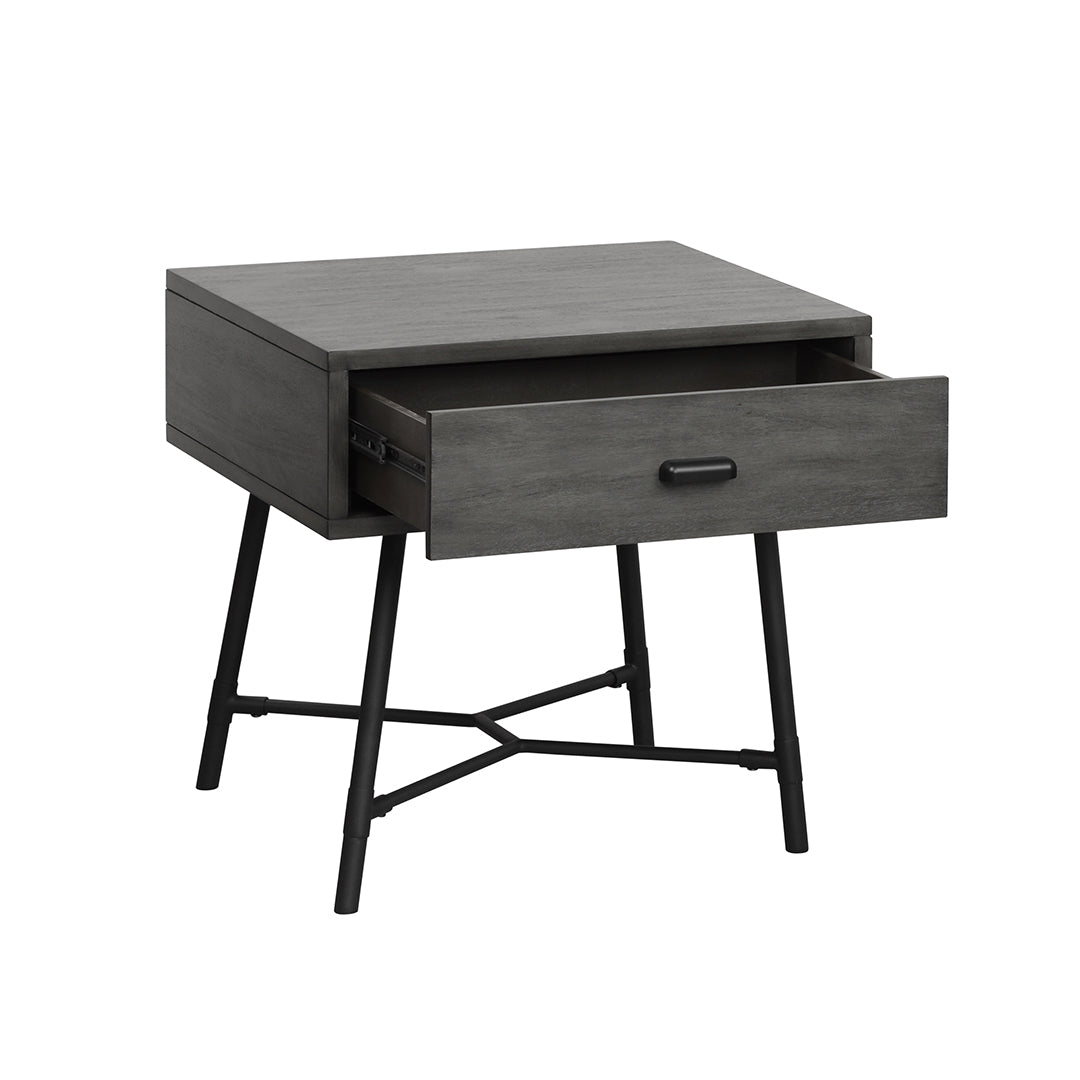 Modern Raina End Table - Stylish Nightstand for Living Room, Bedroom & Office - Perfect for Holding Lamps, Books & Decor - Compact Side Table with Sturdy Design