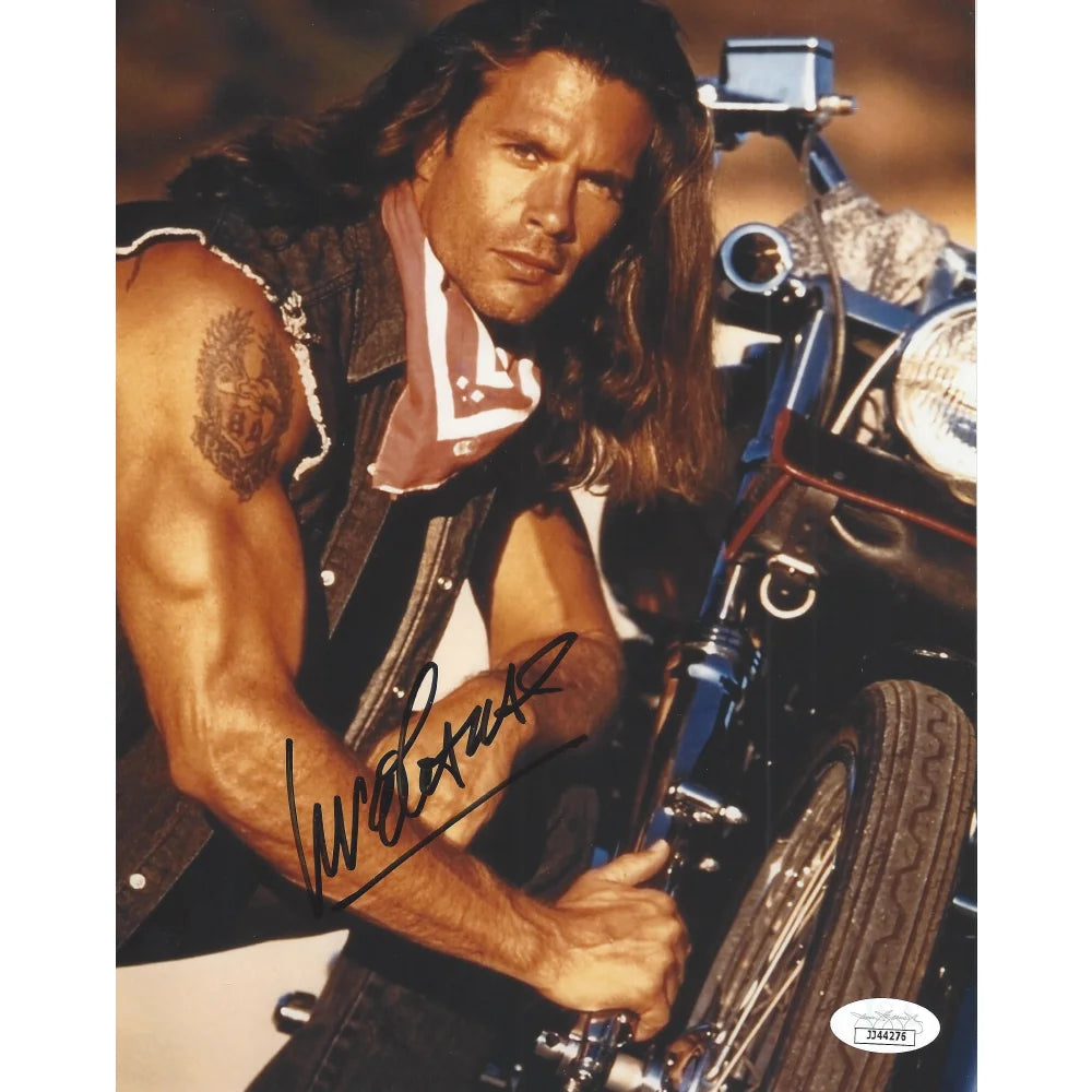 Lorenzo Lamas Signed 8x10 Photo - Authentic Autograph with JSA COA - Perfect for Collectors, Fans, and Memorabilia Displays